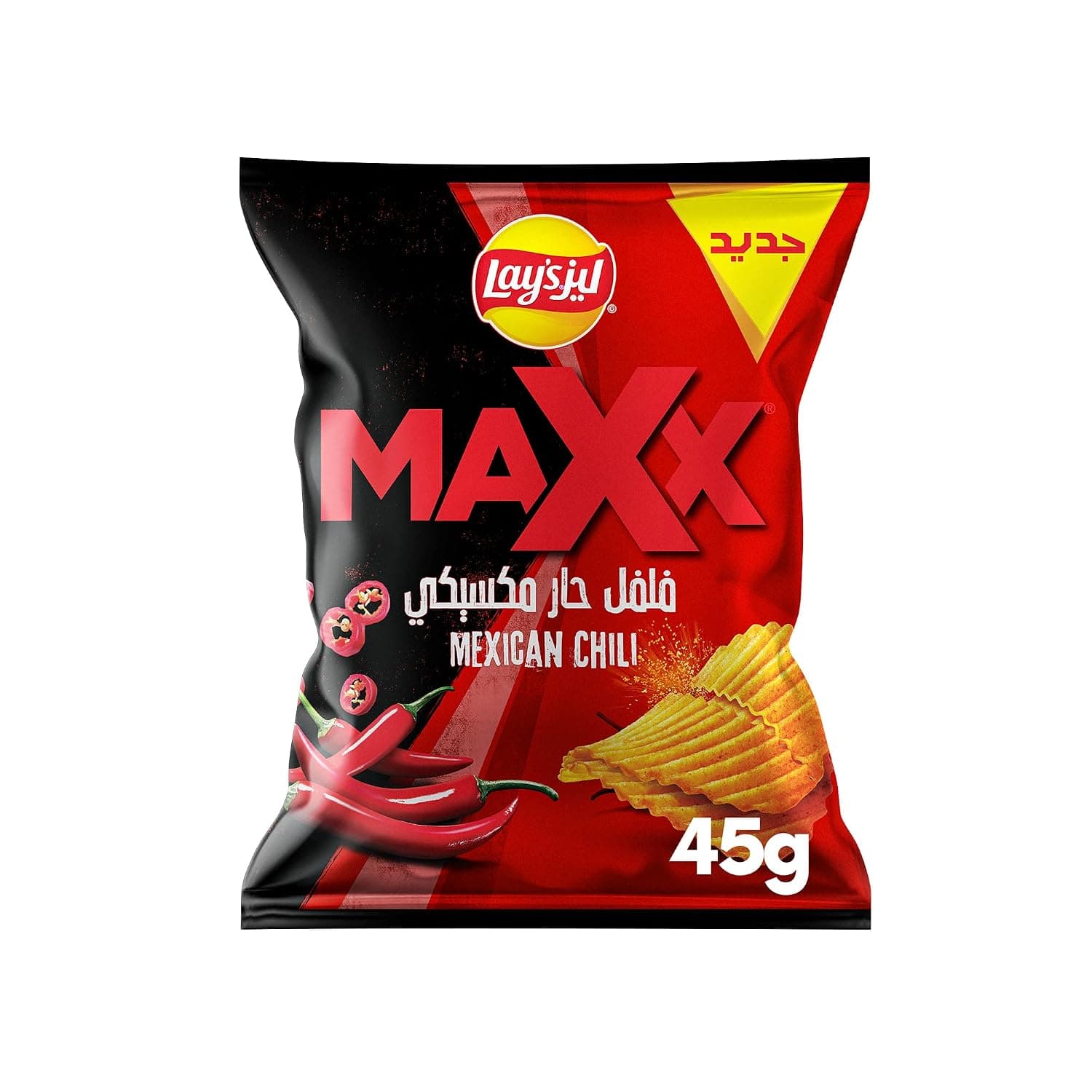 Lays Mexican Chilli Max Chips, 45g - Pack of 1