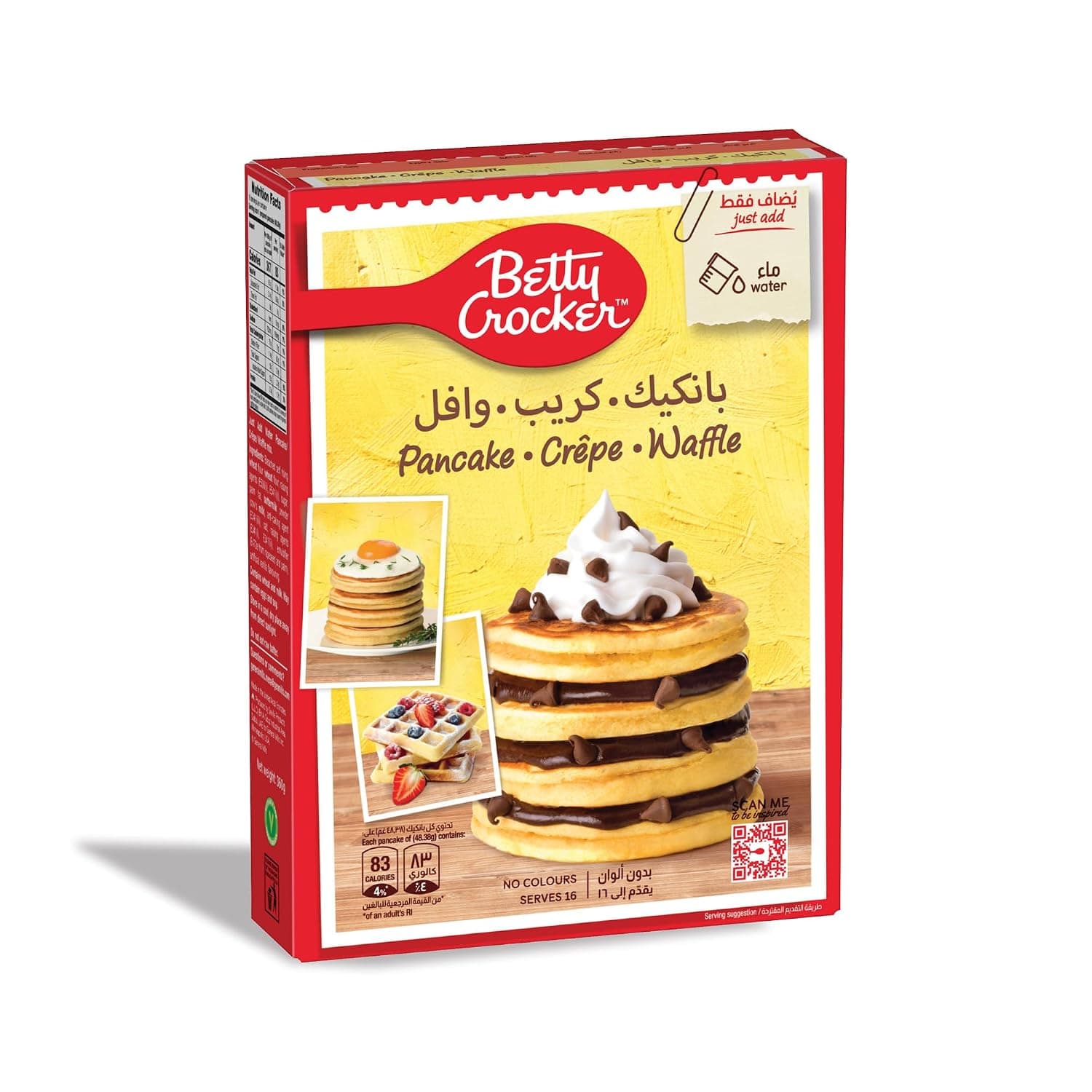 Betty Crocker Pancake Crepe Waffle Mix, 360 G