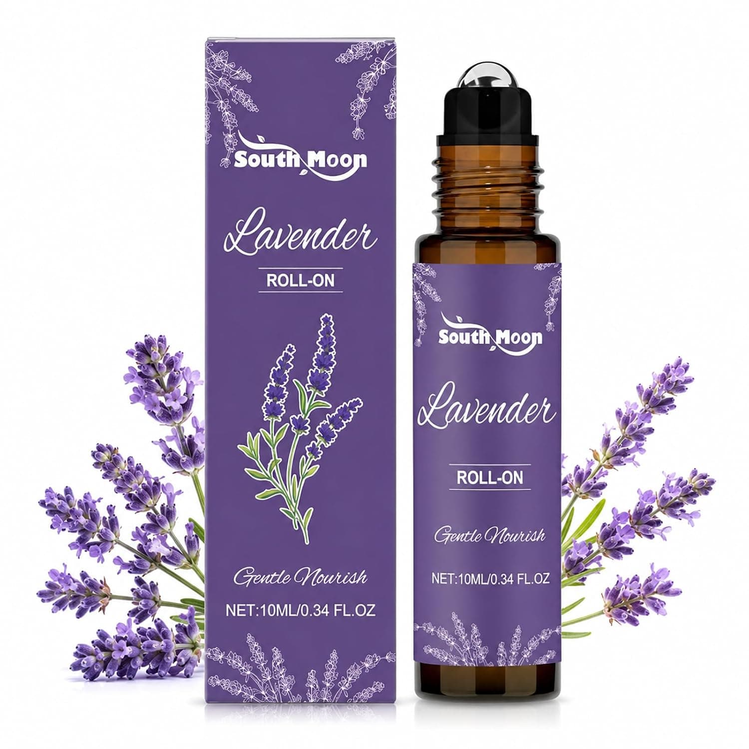 Lavender Essential Oil Lavender Roll-On 10 ml with Organic Lavender Soothing Relaxing for Women Anti-Stress Fragrance Oil for Stress Relief and Better Sleep Skin-friendly and Pleasant Fragrance