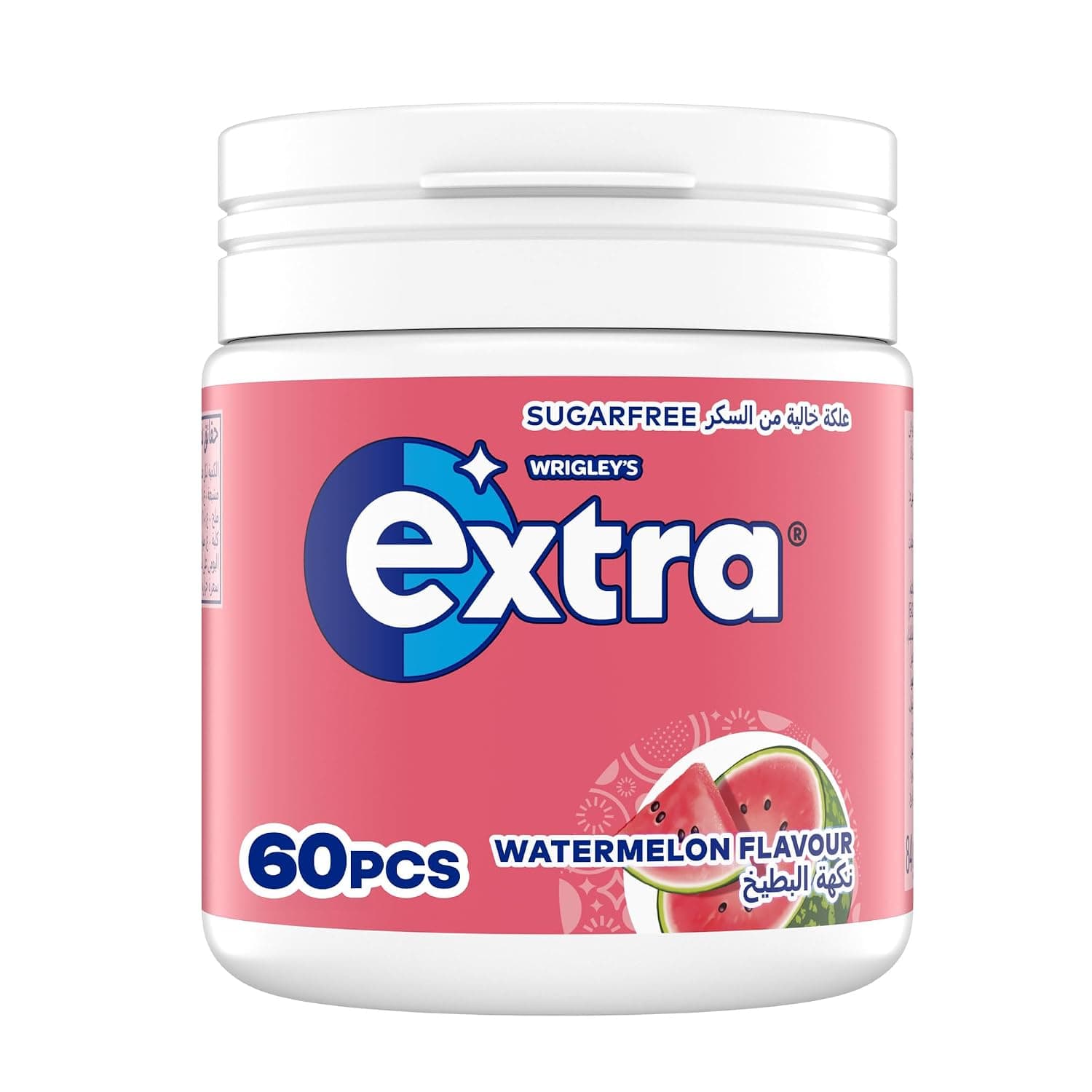 Extra Fresh Watermelon Chewing Gum, Sugar Free, 60 Count, Enjoy Refreshing Wherever You Are, Get Ready For Every Opportunity