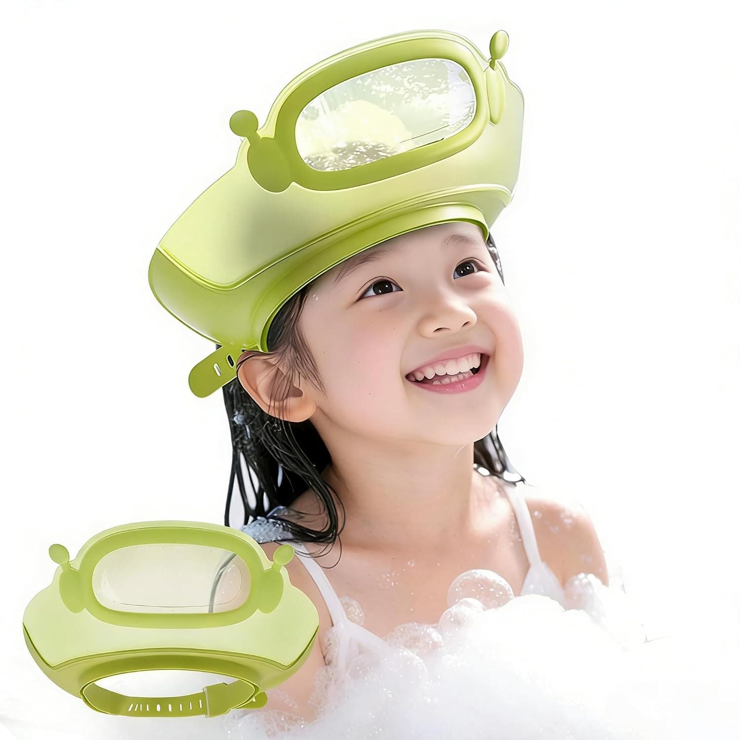 YelaJoy 2PCS Adjustable Baby Shampoo Cap, Tear-Free Eye Shield