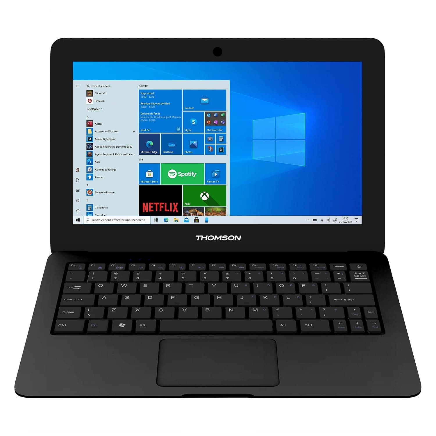 Thomson Laptop NEO 10, 10.1 Inch, Intel Atom, 4Gb RAM, 64Gb eMMC Storage, Windows 10 - Black REFURBISHED Like New
