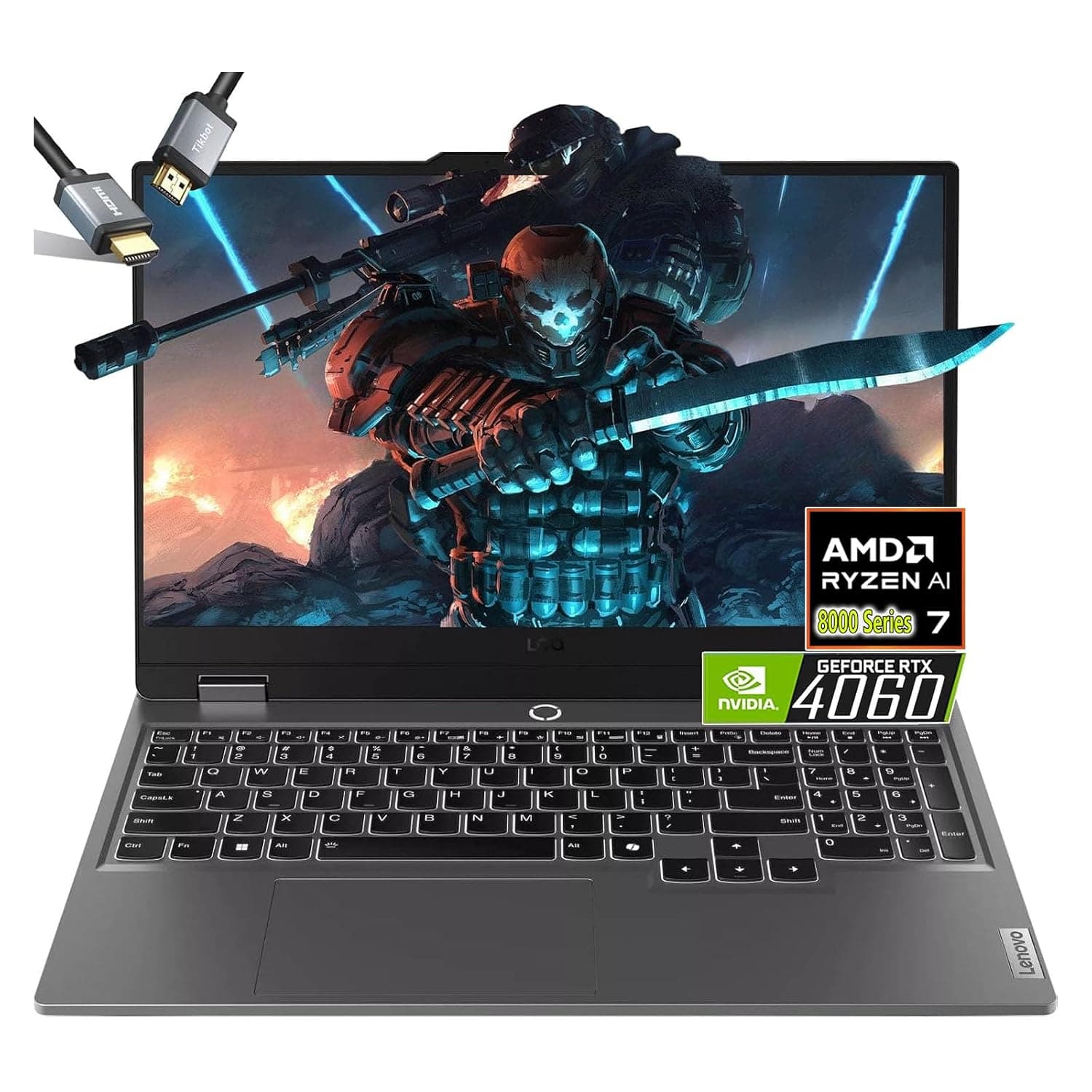 Lenovo LOQ 15 Gaming Laptop -AMD Ryzen 7 8845HS Beat i9-13900H- RTX 4060-15.6 FHD Display G-SYNC -32GB RAM -2TB PCIe SSD -Backlit Keyboard - Windows 11 - Gamer PC Creator Video Editing