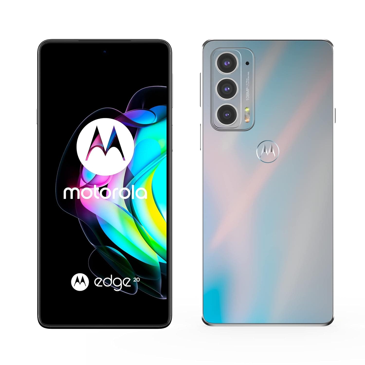 motorola Edge 20 (6.7 Inch 144Hz HDR10+ OLED, Qualcomm Snapdragon 778G, TurboPower, 108 MP Camera, 4000 mAH Battery, Dual SIM, 128 GB, Android 11), Frosted White