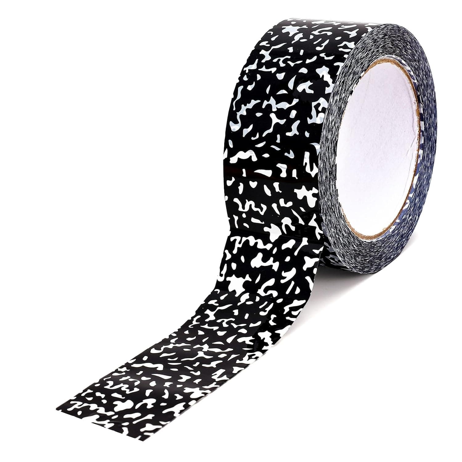 Whaline 109 Yard Composition Notebook Packing Tape Gift Wrapping Tape Black and White Packaging Tapes for Back to School Party Small Business DIY Crafts Carton Decor