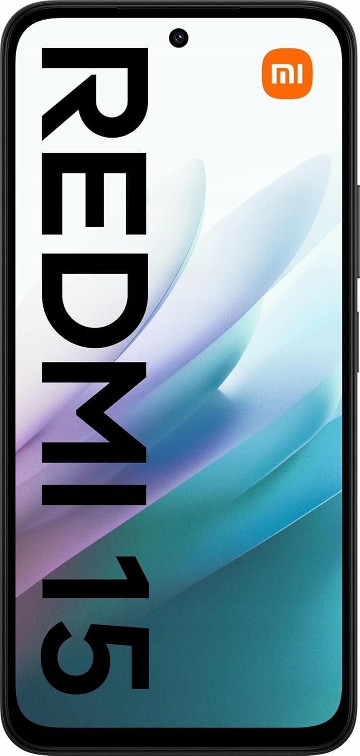 Xiaomi Redmi 15 Dual-SIM 128GB ROM + 6GB RAM (GSM Only | No CDMA) Factory Unlocked 4G/LTE Smartphone (Midnight Black) - International Version