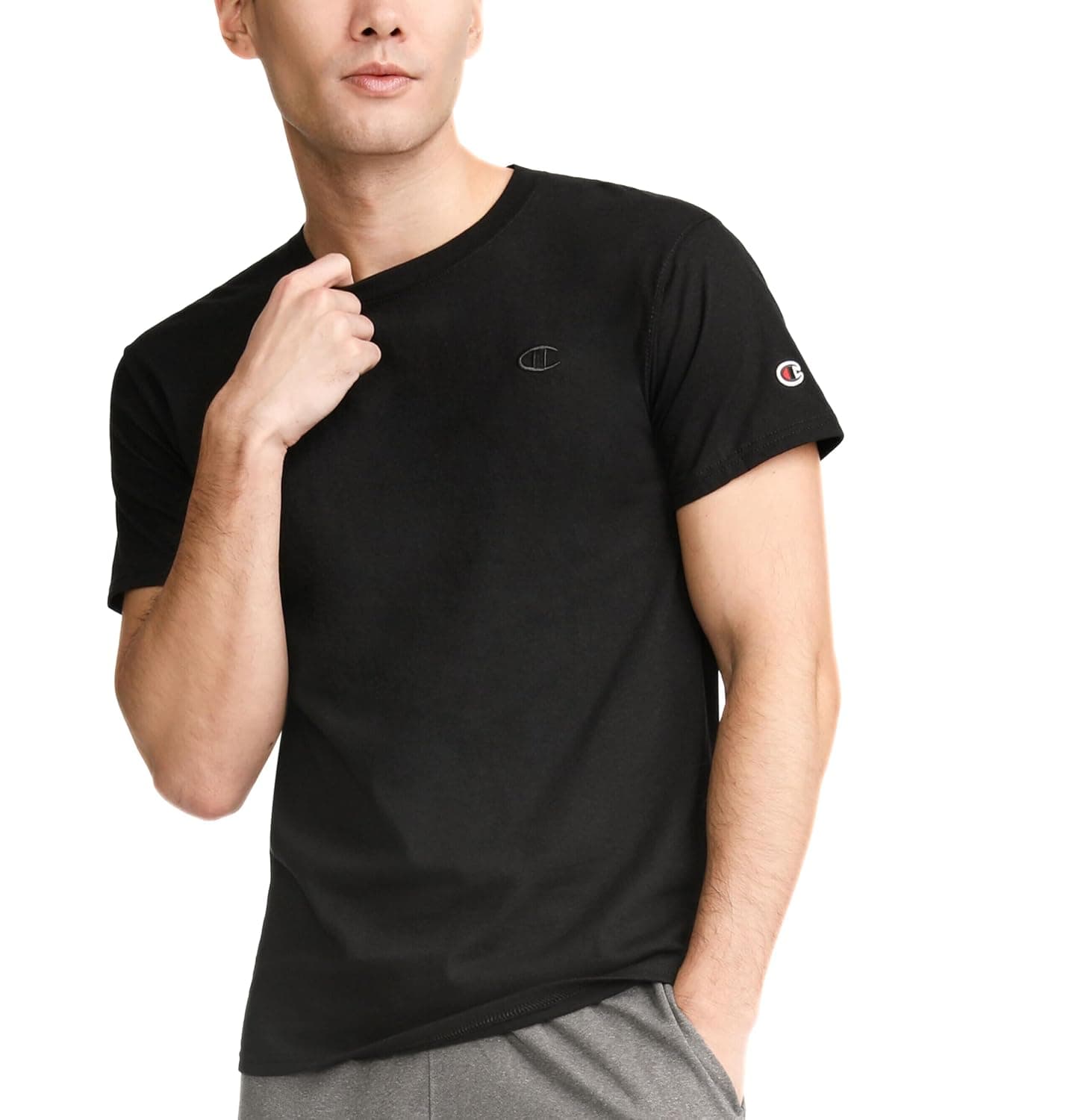 Champion mens Classic Jersey Tee T-Shirt (pack of 1)