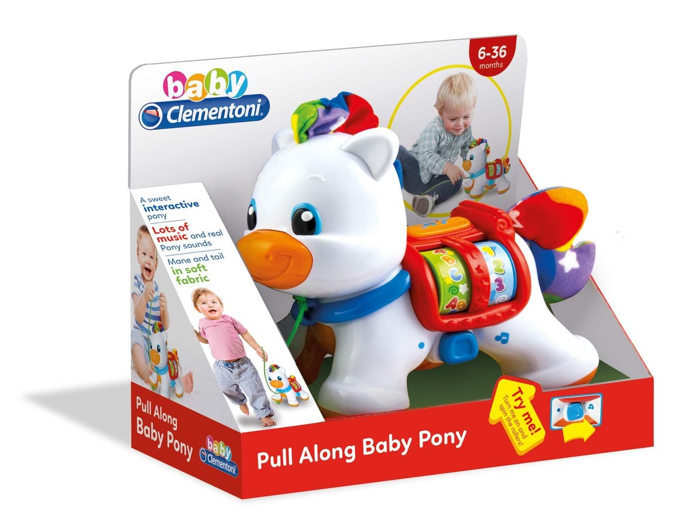 Clementoni Pull Along Baby Pony with Sound - For Ages 6+ Months
