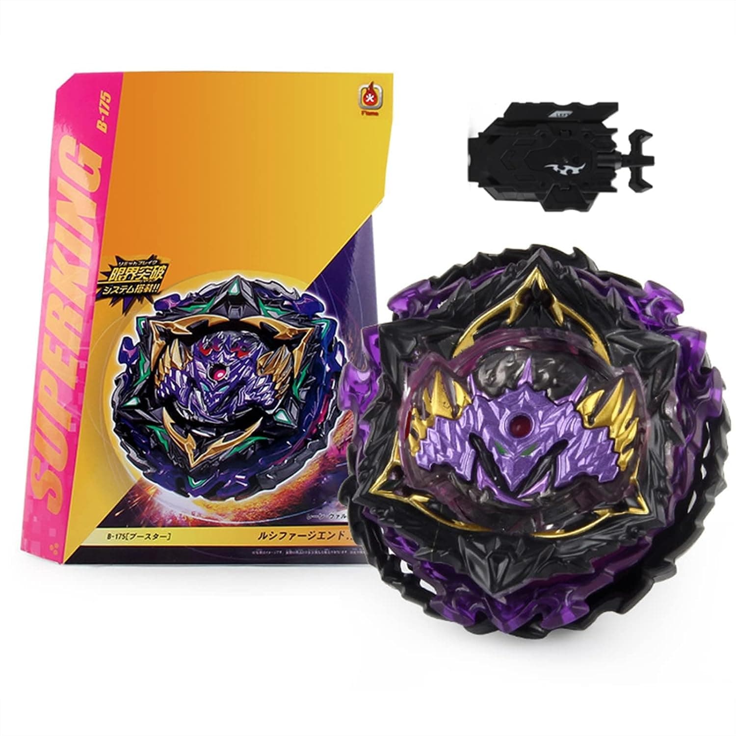 Joyzzz Spinning Top, Burst Spinning Top, Metal Plastic Gyro with Two-Way Launcher, Sticker Pack, Assembly Battle Game for Kids 6 and Up, Durable Spin Power, Cool Attack and Defense