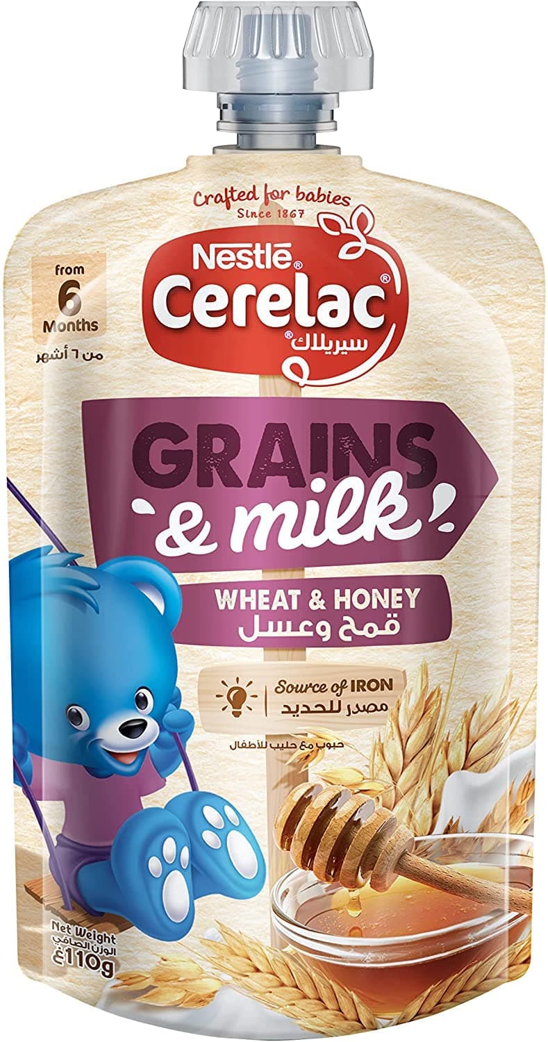 Cerelac Nestle Cerelac Grains & Milk Wheat & Honey From 6 Months 110g