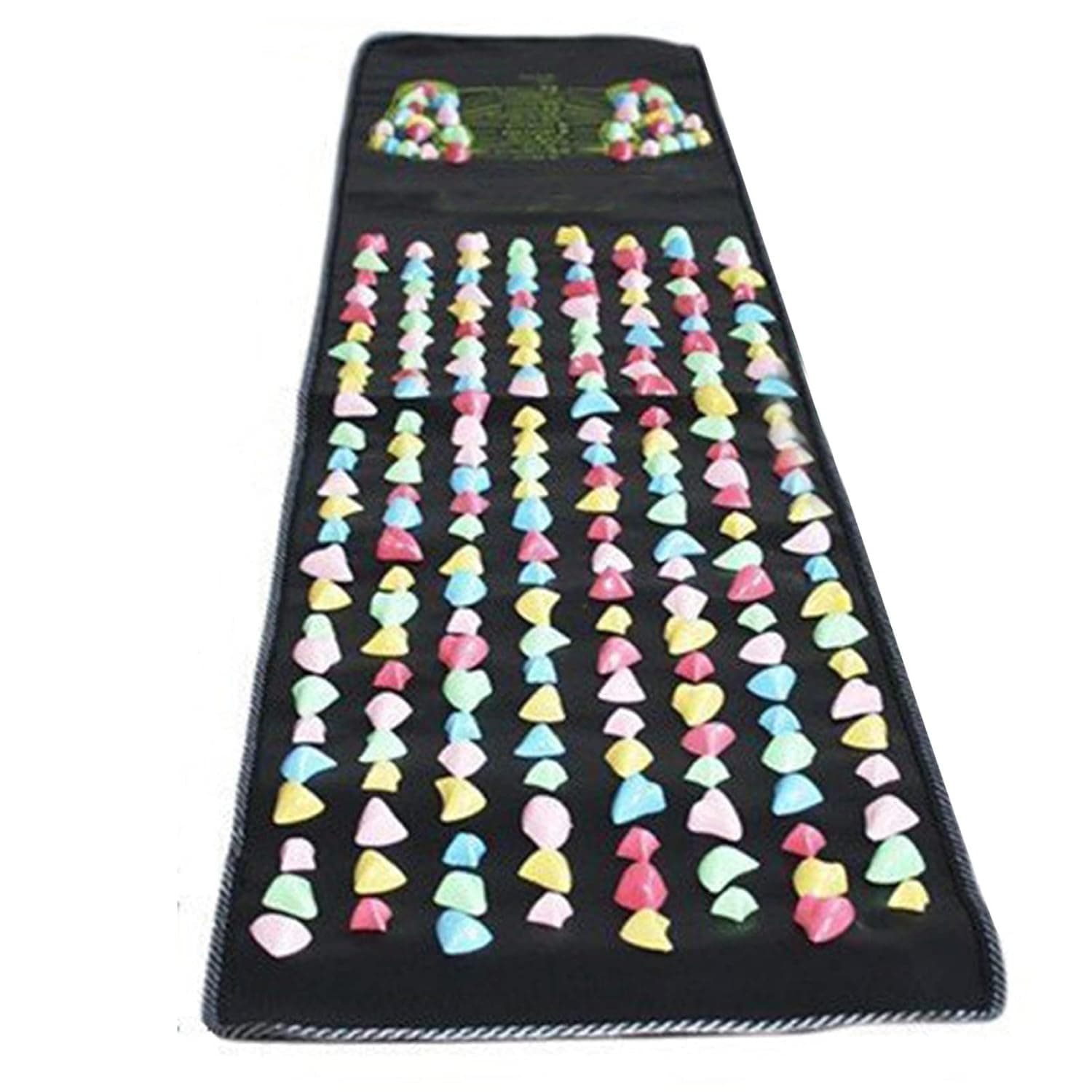 Foot Massage Mat Shiatsu Circulation Reflexology Colorful Plastic Massage Pad Health Care Cushion for Massage Wellness Relaxation