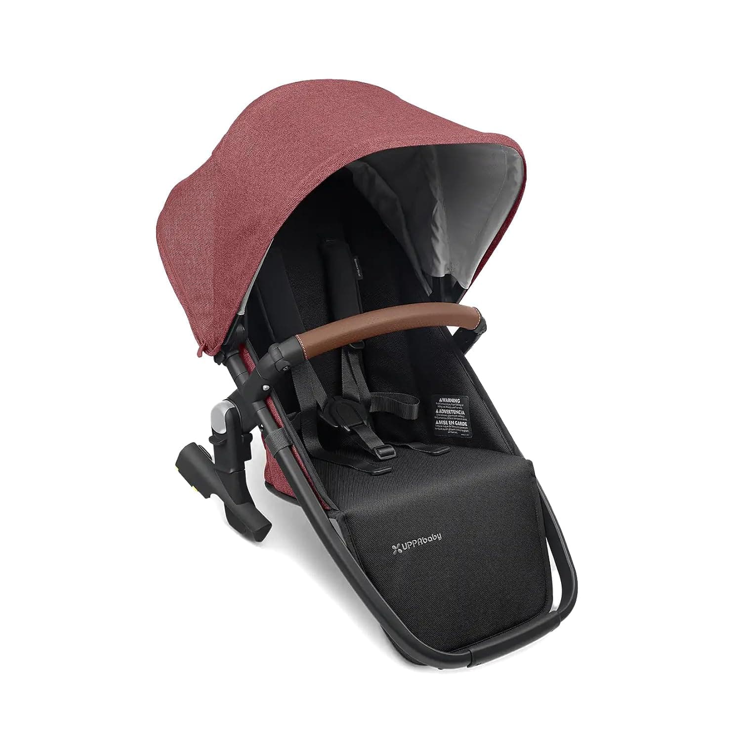 UPPAbaby Rumbleseat V2 Lucy Rosewood Mélange Carbon Frame Saddle Leather