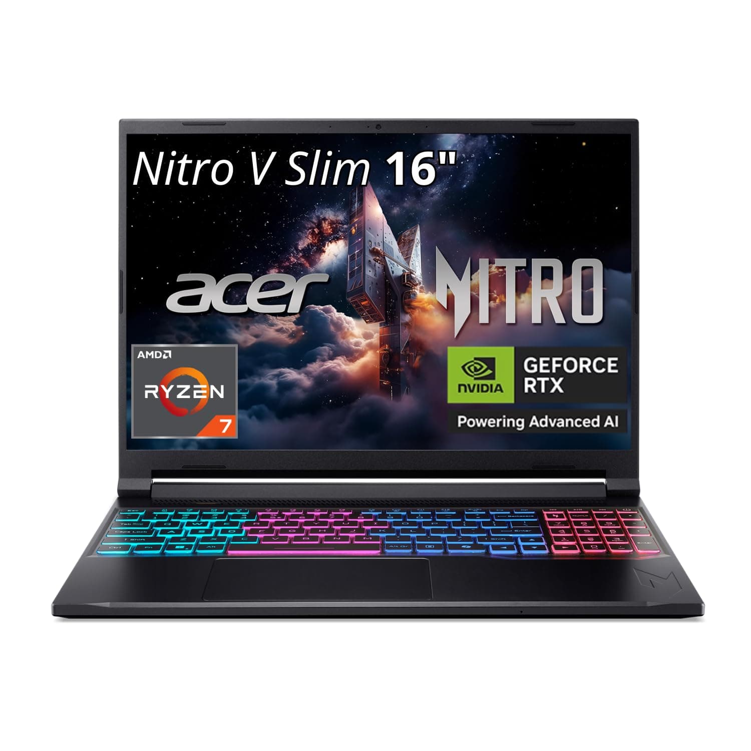 acer Nitro V Slim 16" WQXGA IPS Gaming Laptop ANV16S-41-R3Q0 NVIDIA GeForce RTX 5070 16GB RAM 512GB Storage