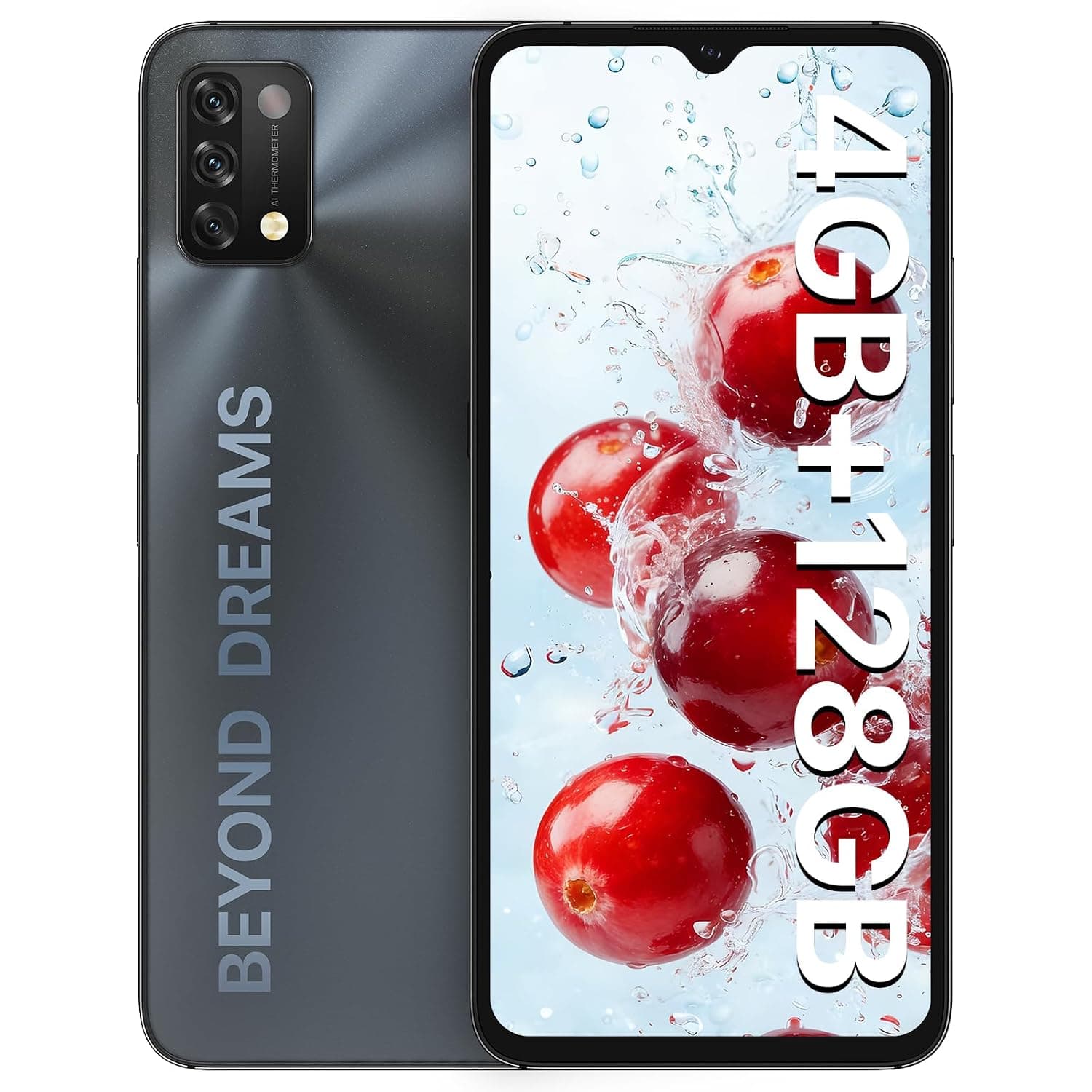 UMIDIGI A11 Cell Phone(4+128GB), 6.53" HD+ Full Screen Unlocked Smartphone, 5150mAh Battery Android Phone with Dual SIM (4G LTE) Android 11