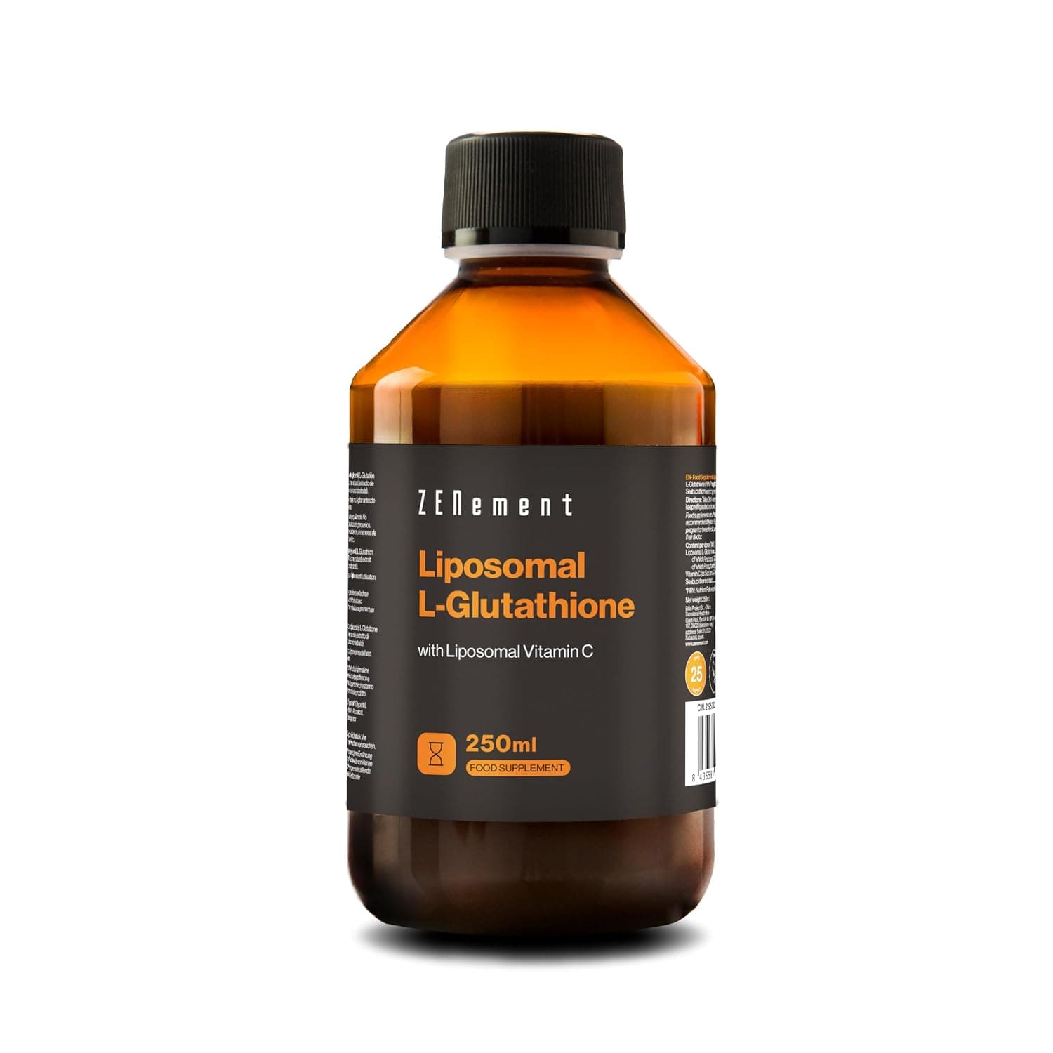 Glutathion Liposomal with Vitamin C for Maximum Bioactivity | High Dose, Vegan, Laboratory Tested | Zenement