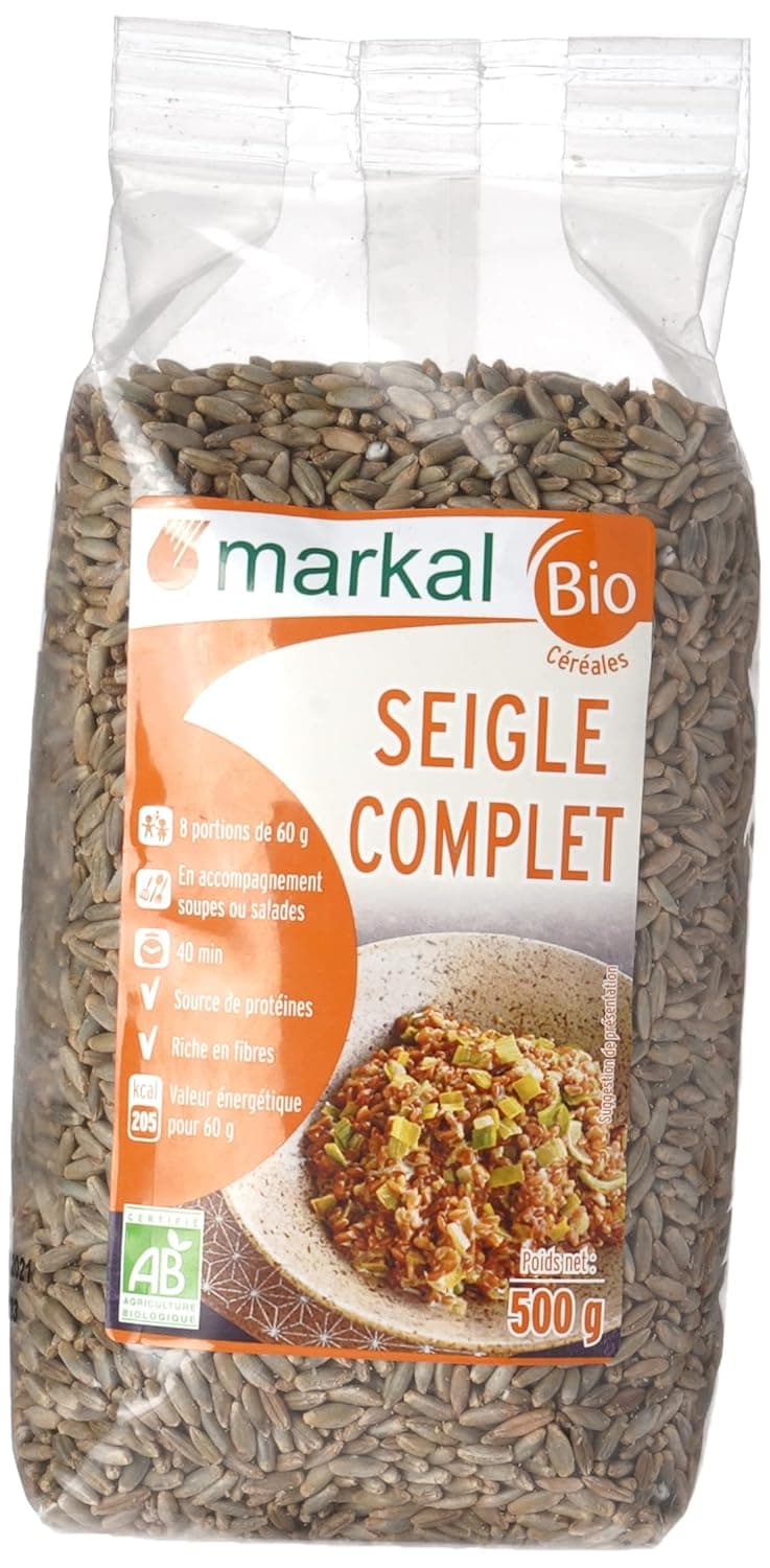 Markal Organic Wholegrain Rye, 500g - Pack of 1