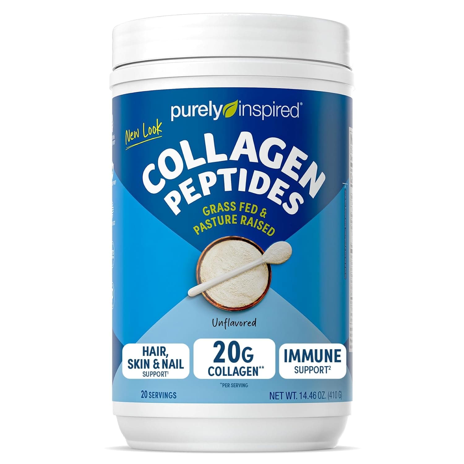 Purely inspired Collagen Peptides (Unflavored, 454g)