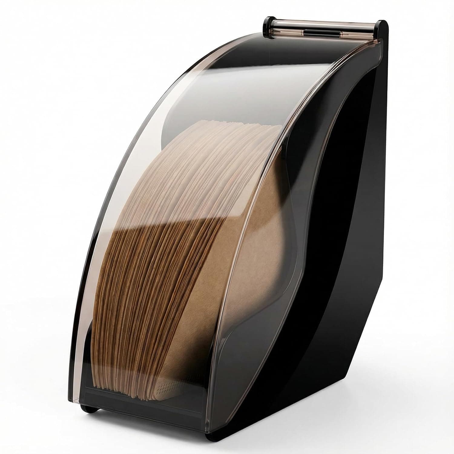 Coffee Filter Paper Storage Box, Dustproof & Moisture-Proof Coffee Filter Holder with Cover, Kitchen Organizer