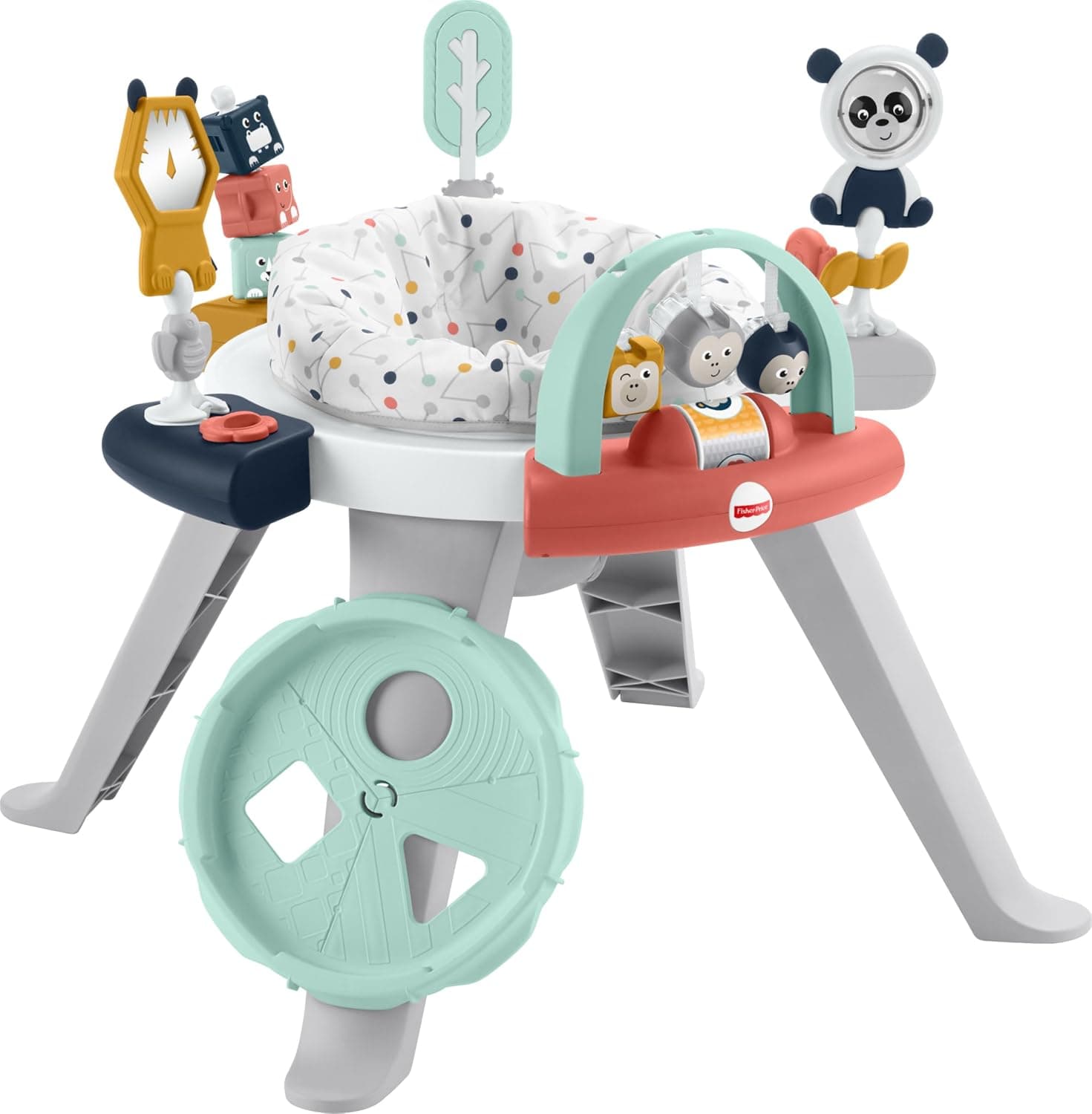 Fisher-Price Baby to Toddler Toy 3-in-1 Spin & Sort Activity Center and Play Table with 10+ Activities, Happy Dots (Amazon Exclusive)