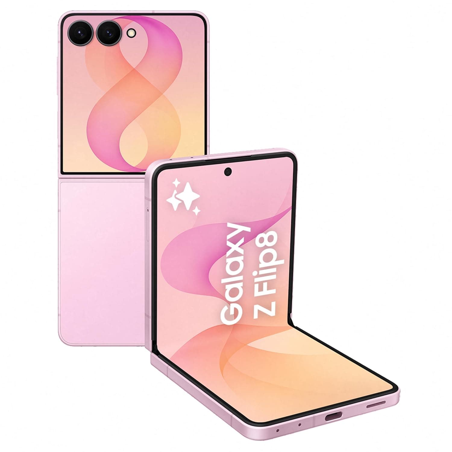 Samsung Galaxy Z Flip8 Pink, 256GB, Hands-free Selfie Camera, Now Brief, Photo Assist, Customizable FlexWindow, 4300 mAh Battery, 12GB RAM, 1 Year Extended Warranty (KSA Version)(Amazon Exclusive)