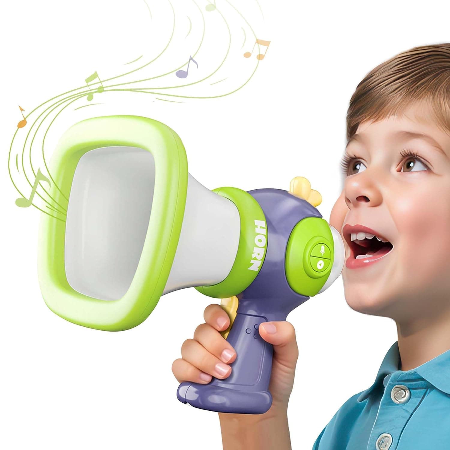Megaphone for Kids, Small Cool Voice Changer Toy with 3 Sound Effects, Recorder & Music, Fun Novelty Voice Changing Device for Boys & Girls, Indoor/Outdoor Play, Birthday Party Gift