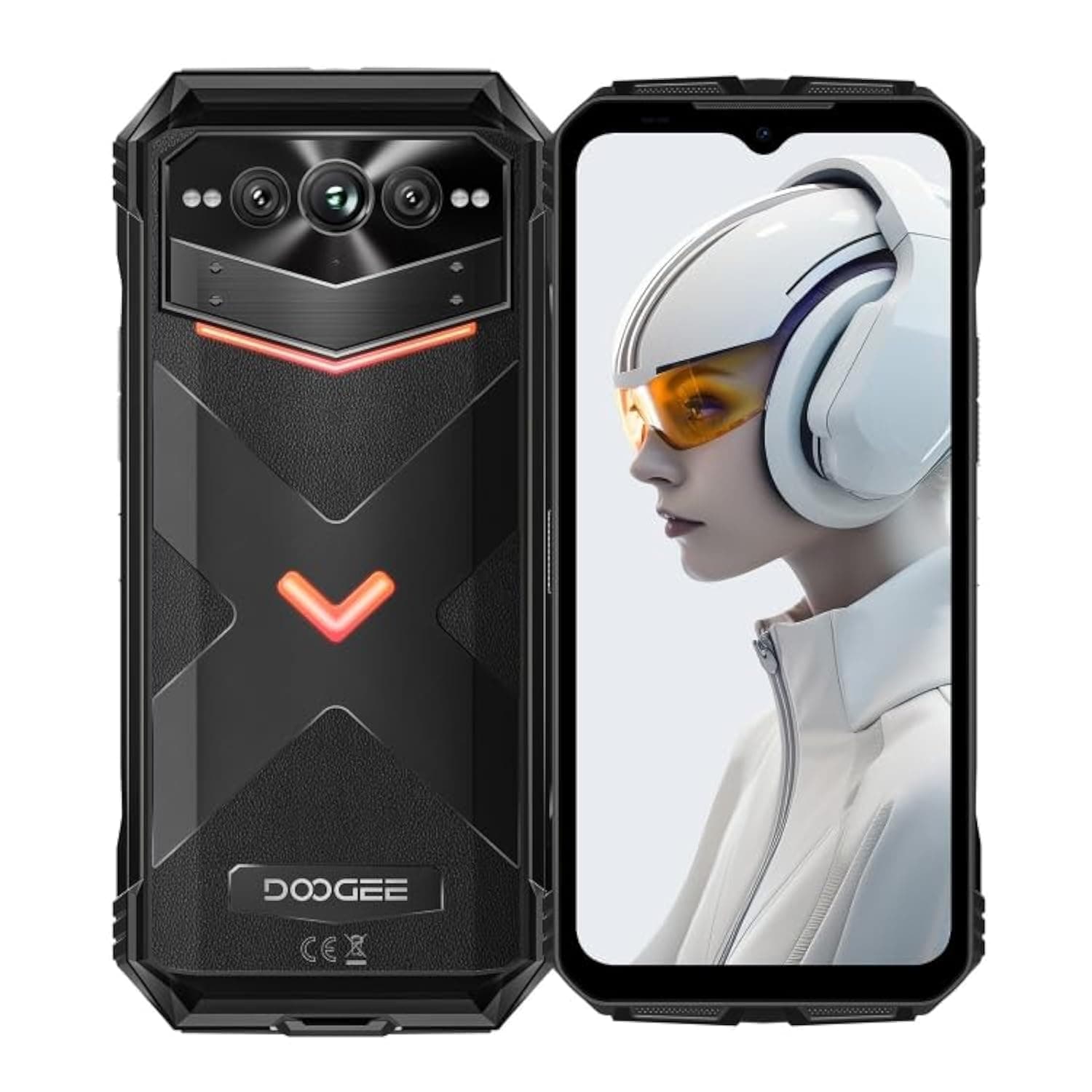 DOO.GEE Vmax Plus 5G Rugged Phone, 16GB+512GB, 6.58 inch Android 14 MediaTek Dimensity 7050 Octa Core, Network: 5G, OTG, NFC (Black)