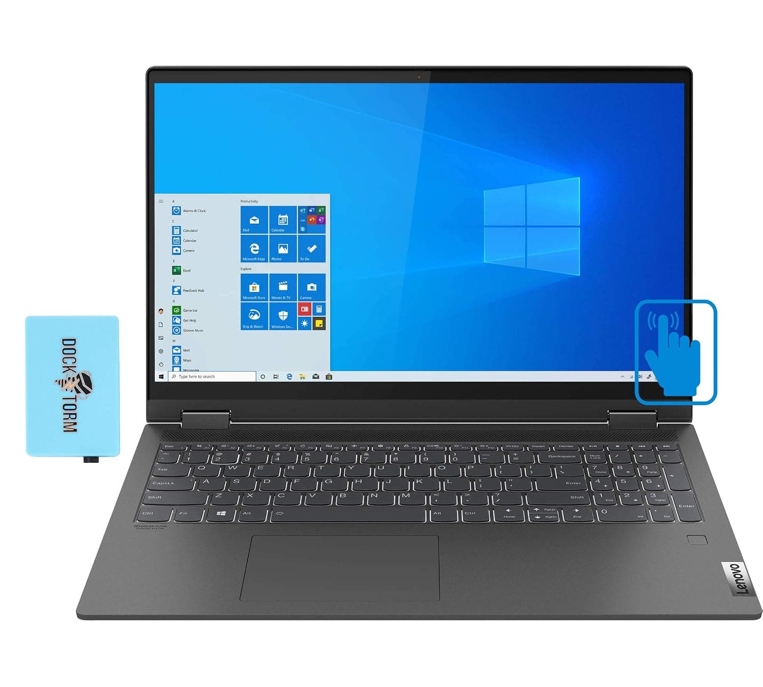 Lenovo IdeaPad Flex 5 Home and Business Laptop (Intel i5-1135G7 4-Core, 16GB RAM, 512GB SSD, Intel Iris Xe, 14.0" Touch Full HD (1920x1080), Active Pen, Fingerprint, WiFi, Win 10 Home) with Hub