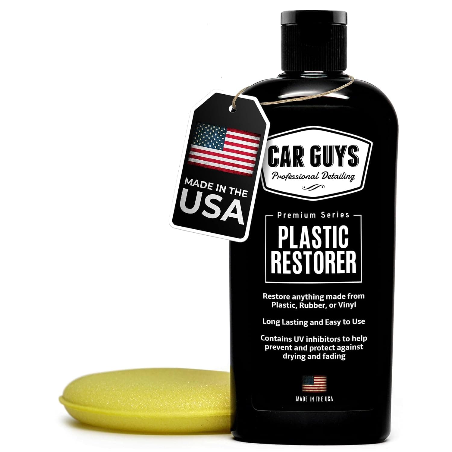 CAR GUYS Plastic Restorer - The Ultimate Solution for Bringing Rubber, Vinyl and Plastic Back to Life! - 8 oz Kit