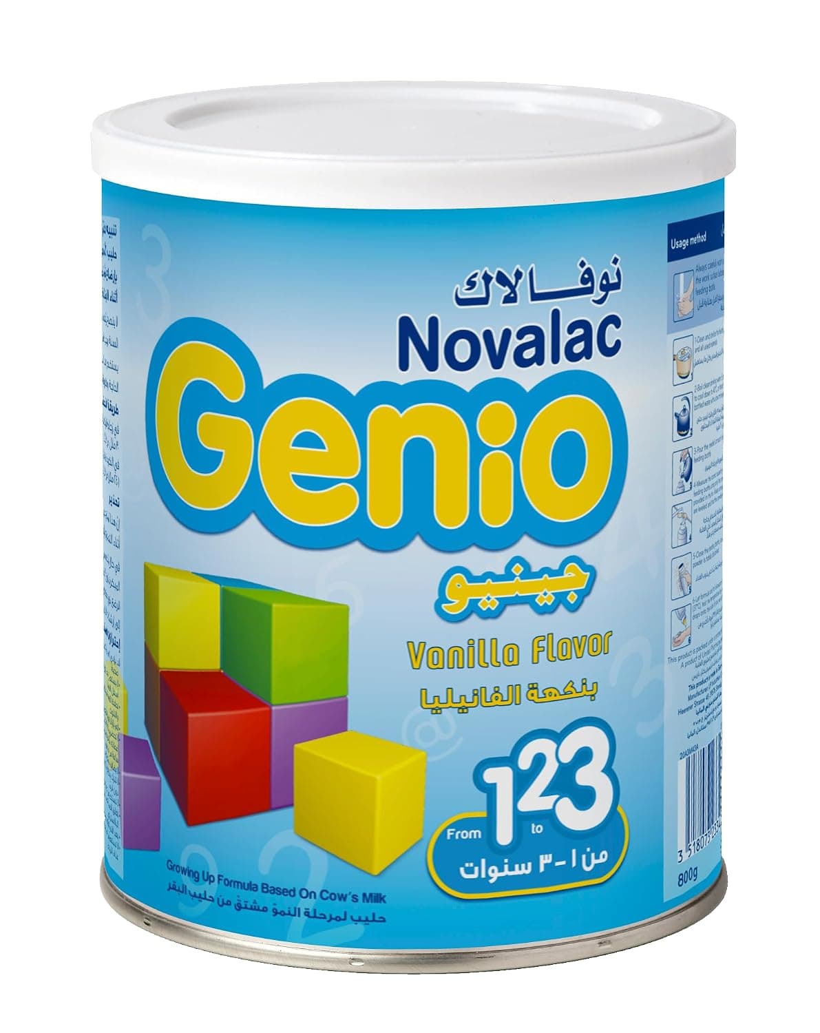 Novalac Genio Vanilla Flavour Growing Up Milk Powder 800 g