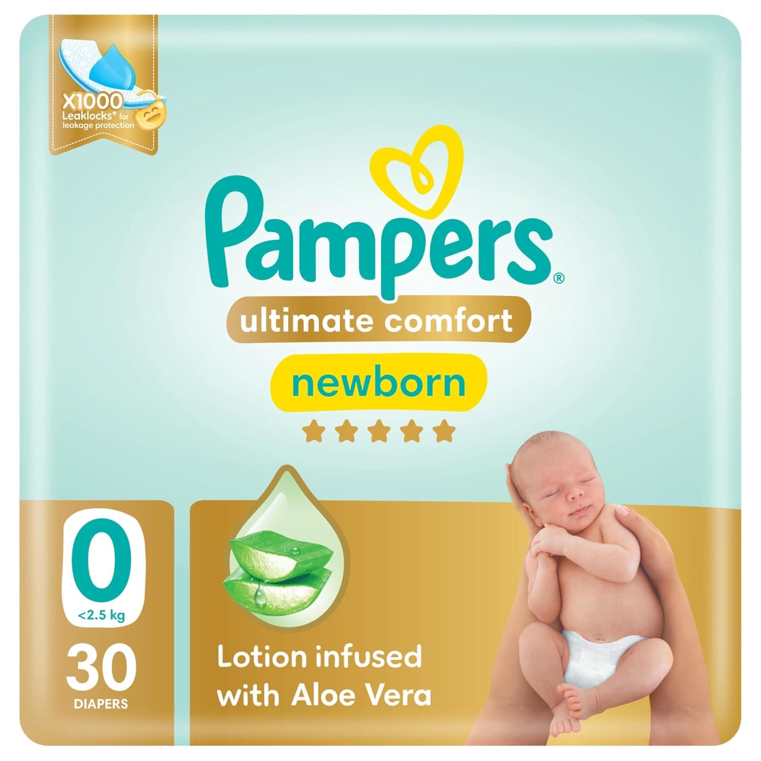 Pampers Ultimate Comfort, Size 0, <2.5 kg, Carry Pack, 30 Diapers