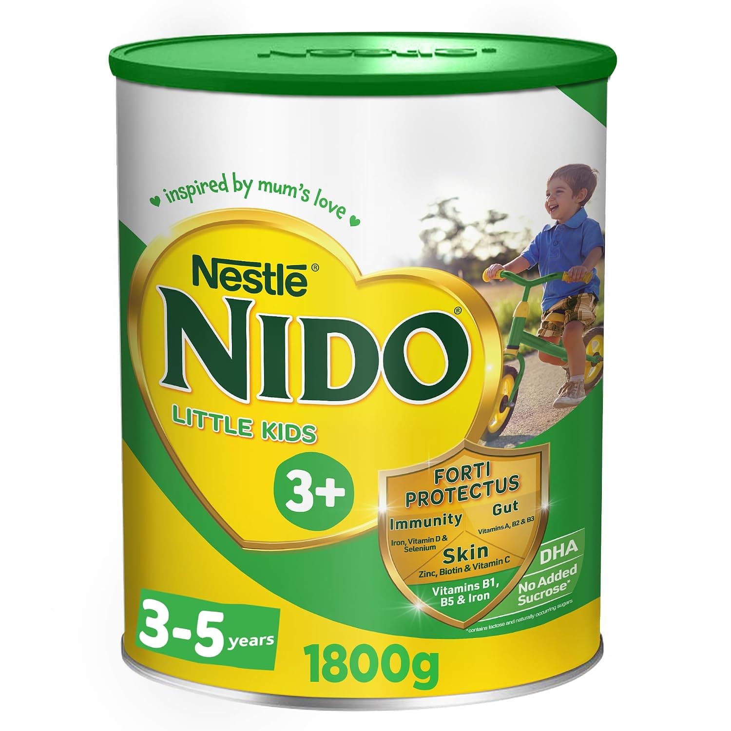Nestle Nido 3+ Little Kids Baby Milk Formula, from 3-5 Years, Tin 1.8KG