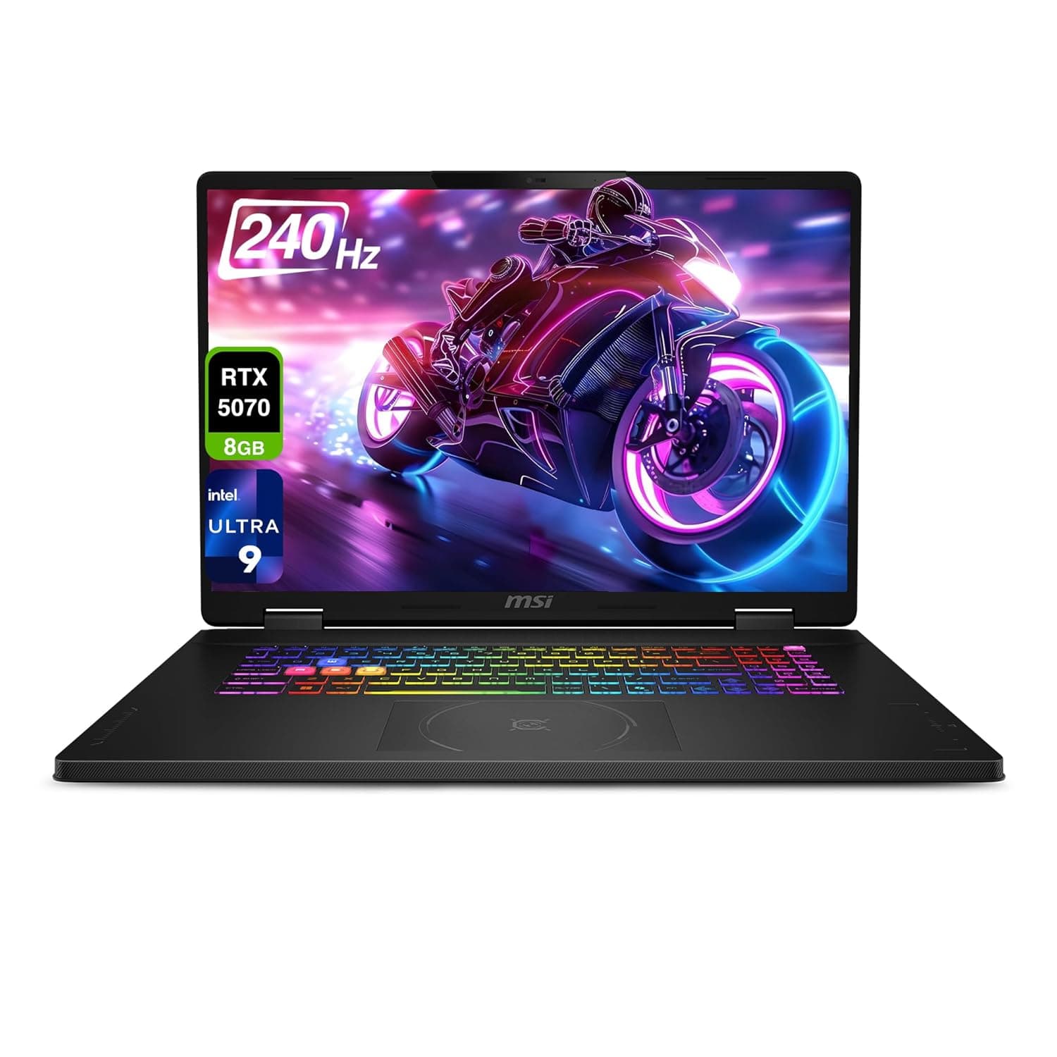 msi Crosshair 18 HX AI Gaming Laptop, Intel Ultra 9-275HX, 32 GB DDR5 RAM, 1 TB PCIe SSD, 18" QHD+ (2560x1600) 240Hz Display, Nvidia G-Force RTX 5070, 24-Zone RGB Keyboard, W11 Home, Gray