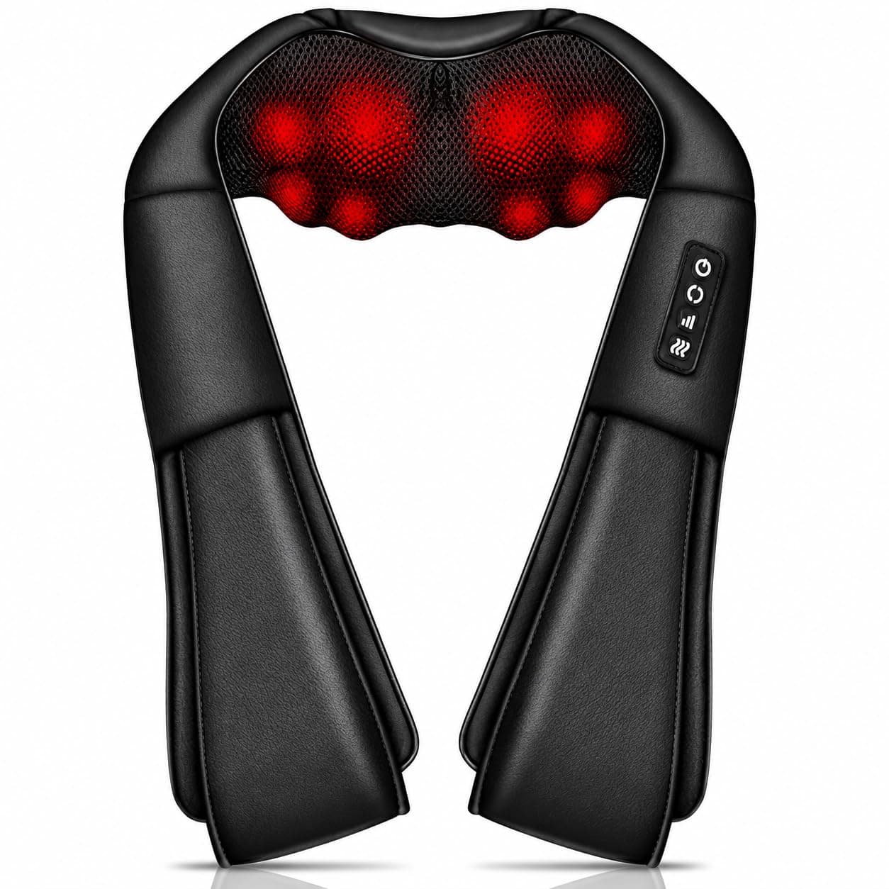 Shiatsu Back Massage Pillow with 3D Deep Tissue Kneading Shoulder Massager for Neck Muscle Pain Relief