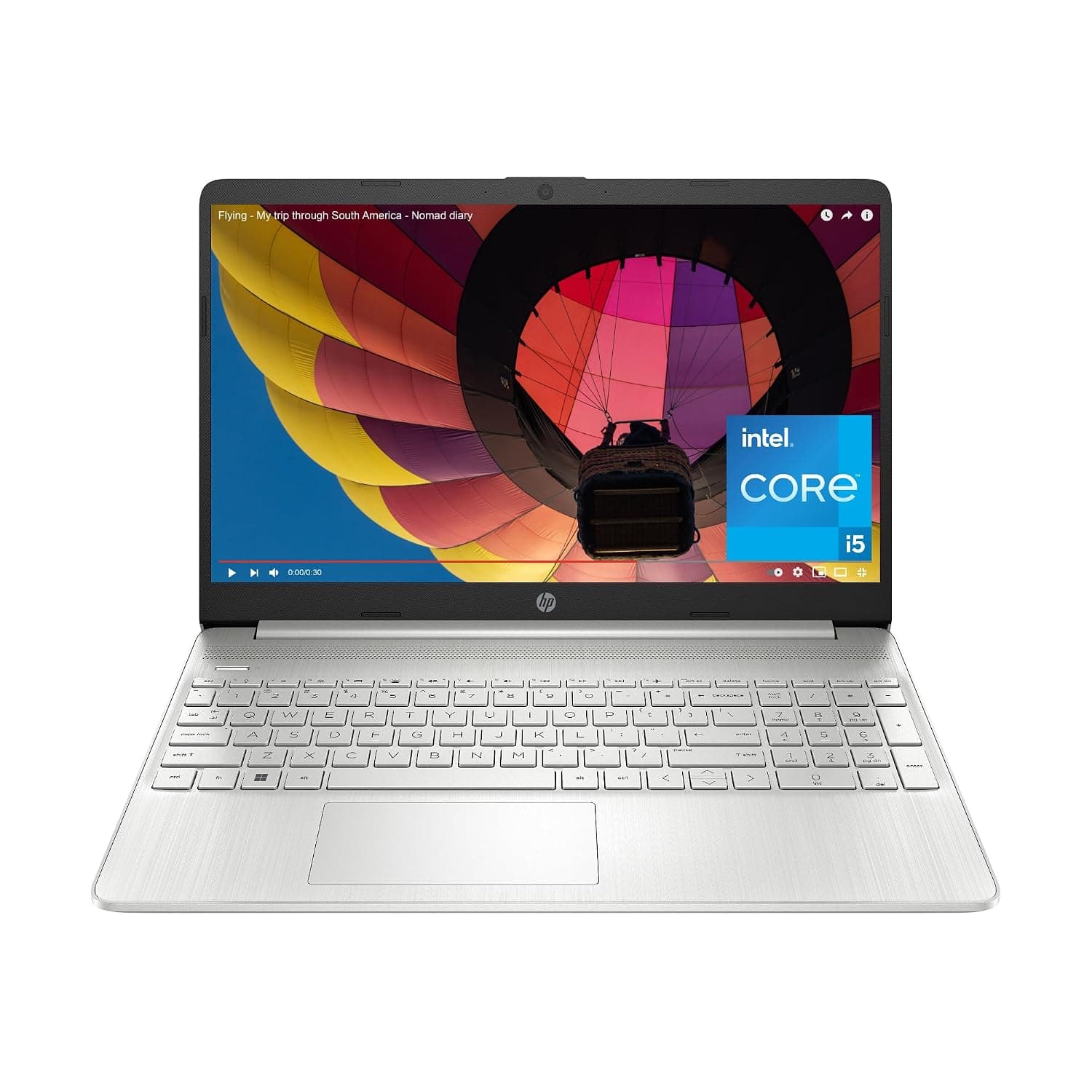 HP 15.6 inch Laptop, FHD Display, 12th Gen Intel Core i5, 16 GB RAM, 512 GB SSD, Intel Iris Xe Graphics, Windows 11 Home, 15-dy5399nr (2023)