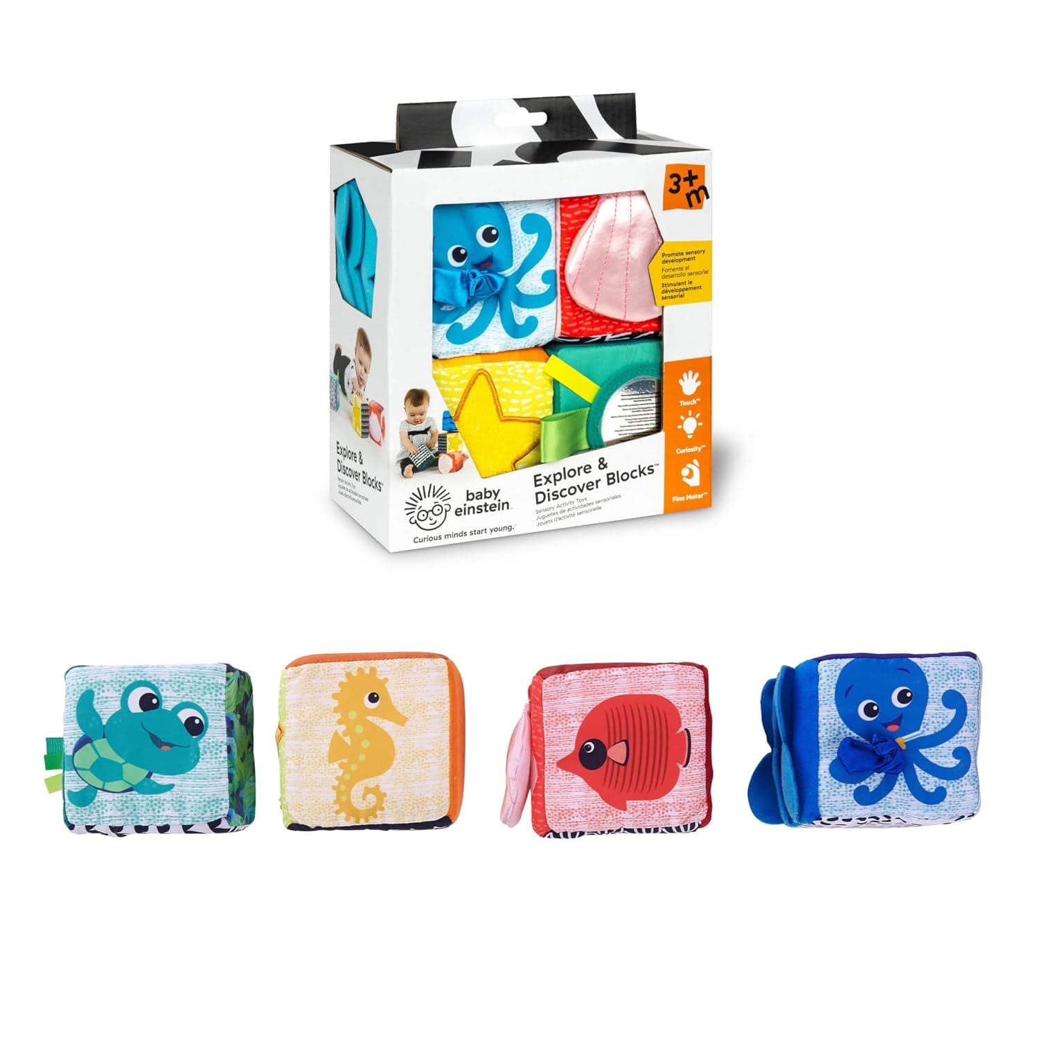 Baby Einstein Explore & Discover Soft Blocks Toys, Pack Of 1