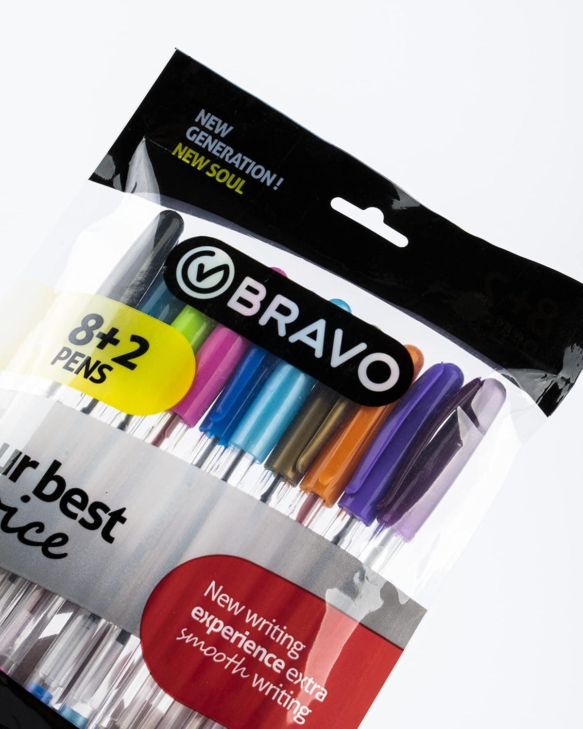 Ballpoint Colored Pen Bravo Fancy - Pack of 10