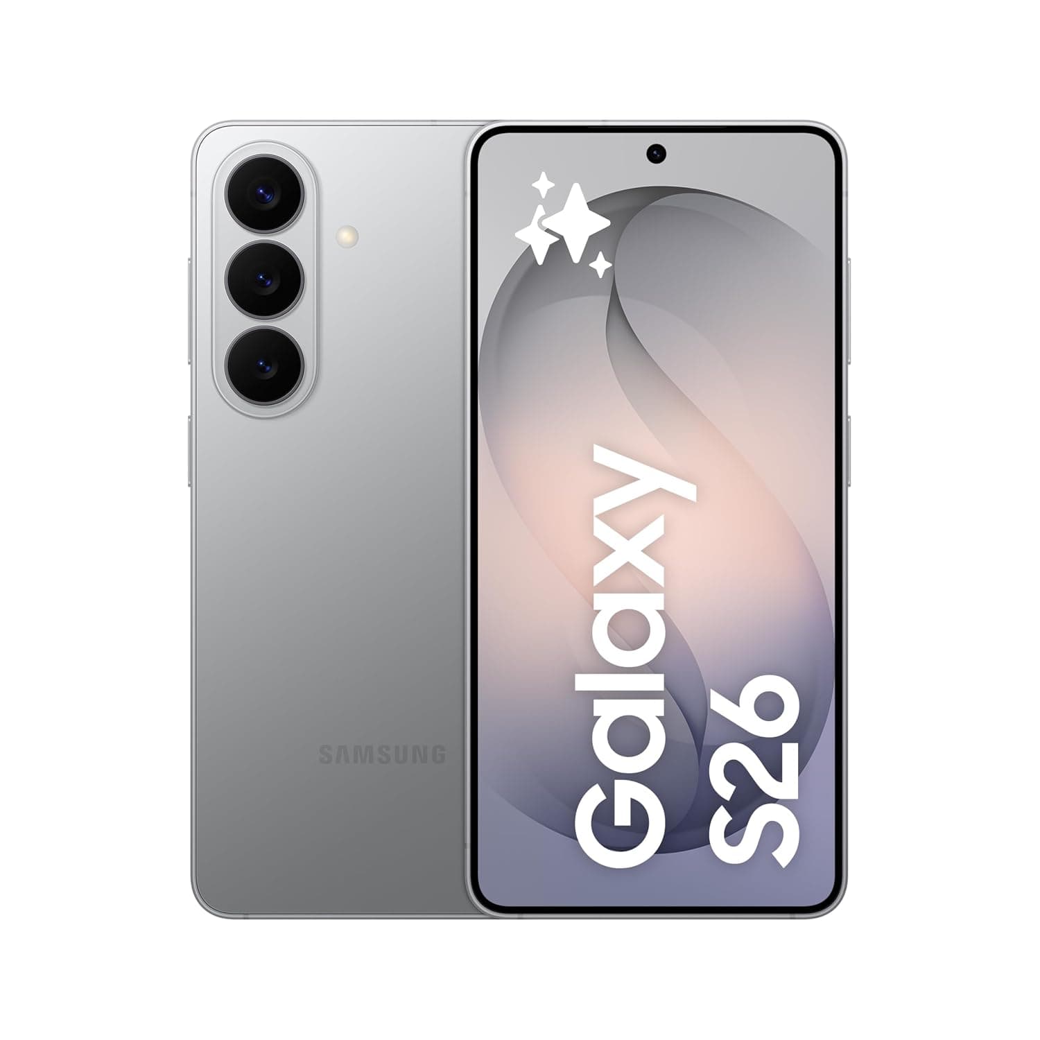 Samsung Galaxy S26 Silver Shadow, 512GB Storage, AI Phone, 12GB RAM, Customized AP, Photo Assist, 50MP Camera, 4300mAh Battery, 1 Year Manufacturer Extended Warranty (KSA Version)