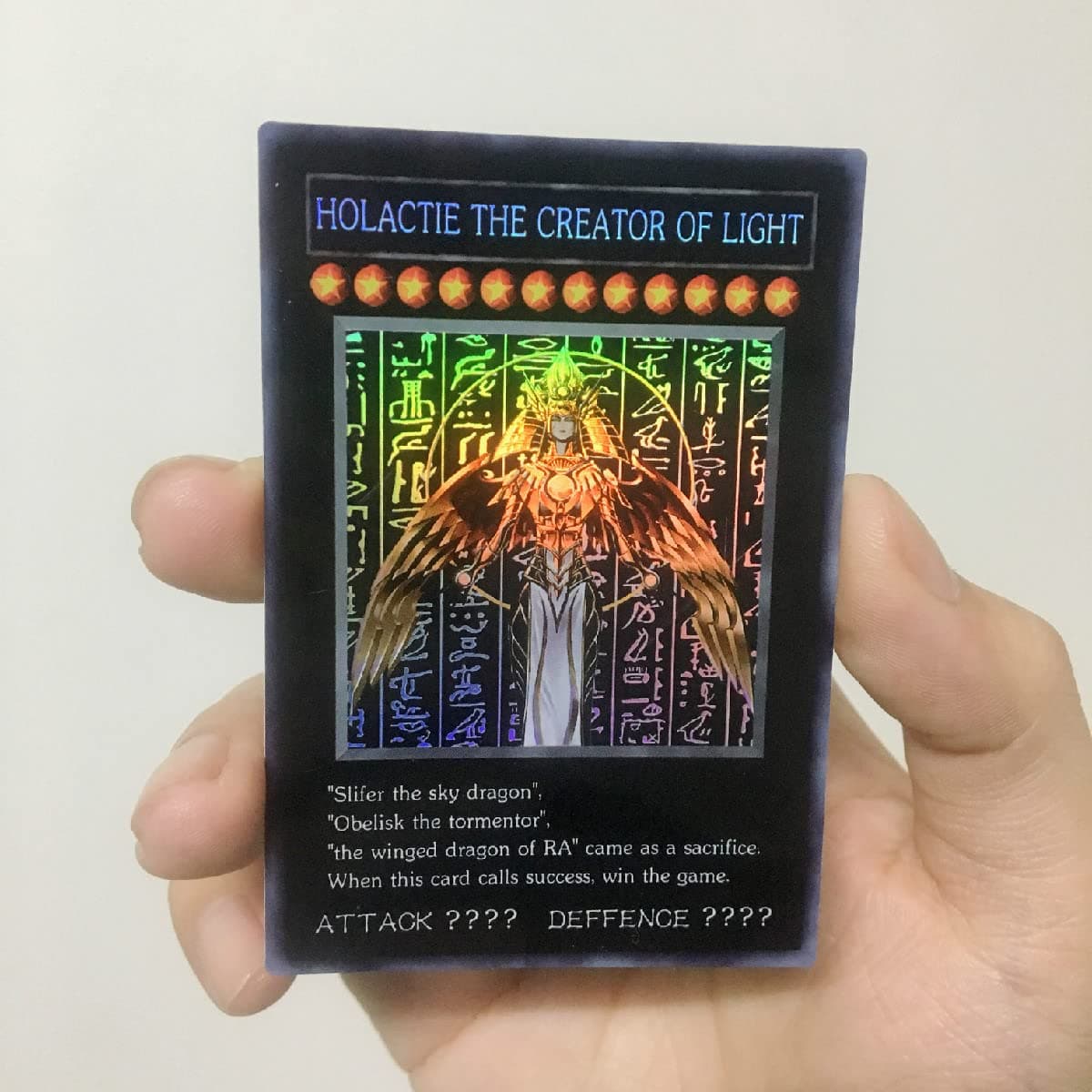 SA-LUX - Yu%Gi%Ohs 𝖦оԀ of Light Creation Slate Map DIY Colorful Тоуs Hobbies Hobby Collectibles Game Collection Anime Cards