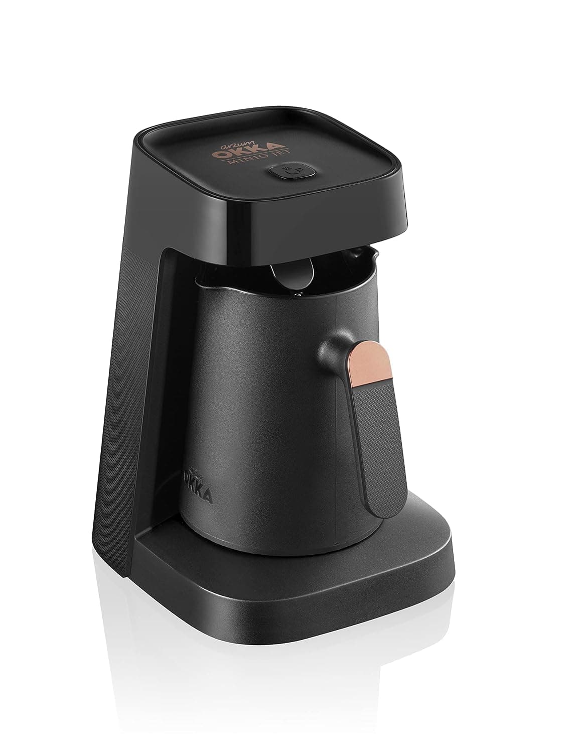 Arzum OK0013 Okka Jet Automatic Turkish Coffee Machine, 400 W, Black/Copper, 1 Year Warranty