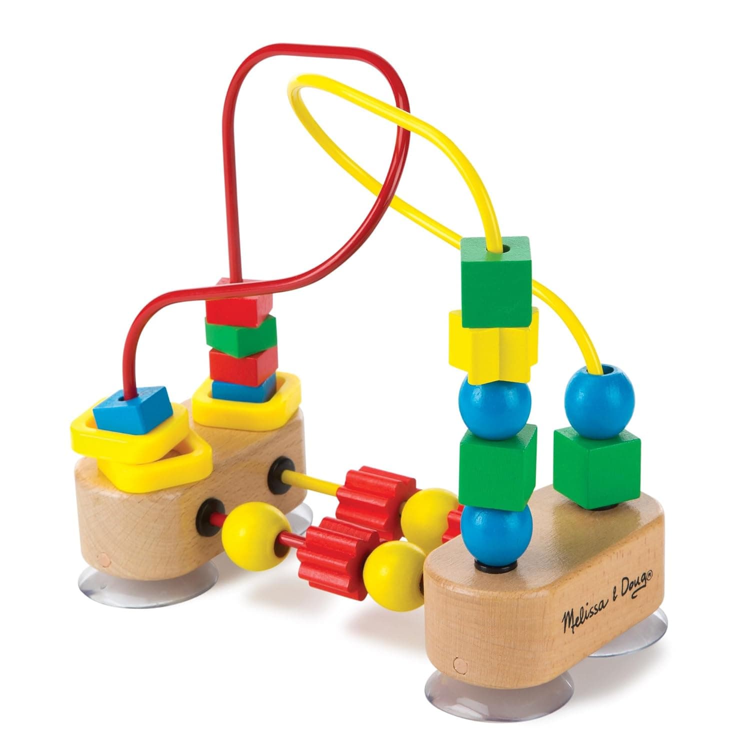 Melissa, Doug First Bead Maze | Developmental Toy | Motor Skills | 3+, Multicolor, 19.685 cm H x 9.525 cm W x 17.78 cm L