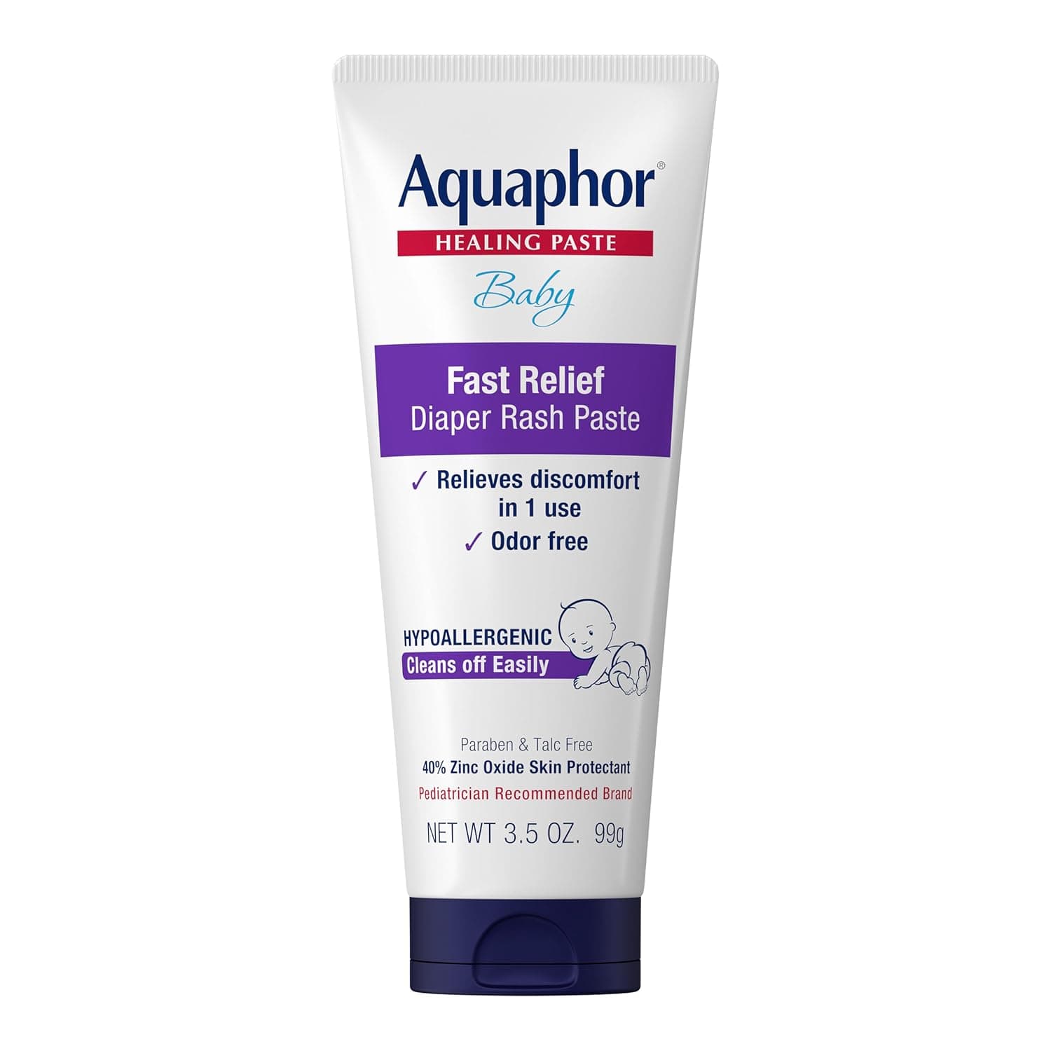 Aquaphor Baby Diaper Rash Paste 3.5 oz.