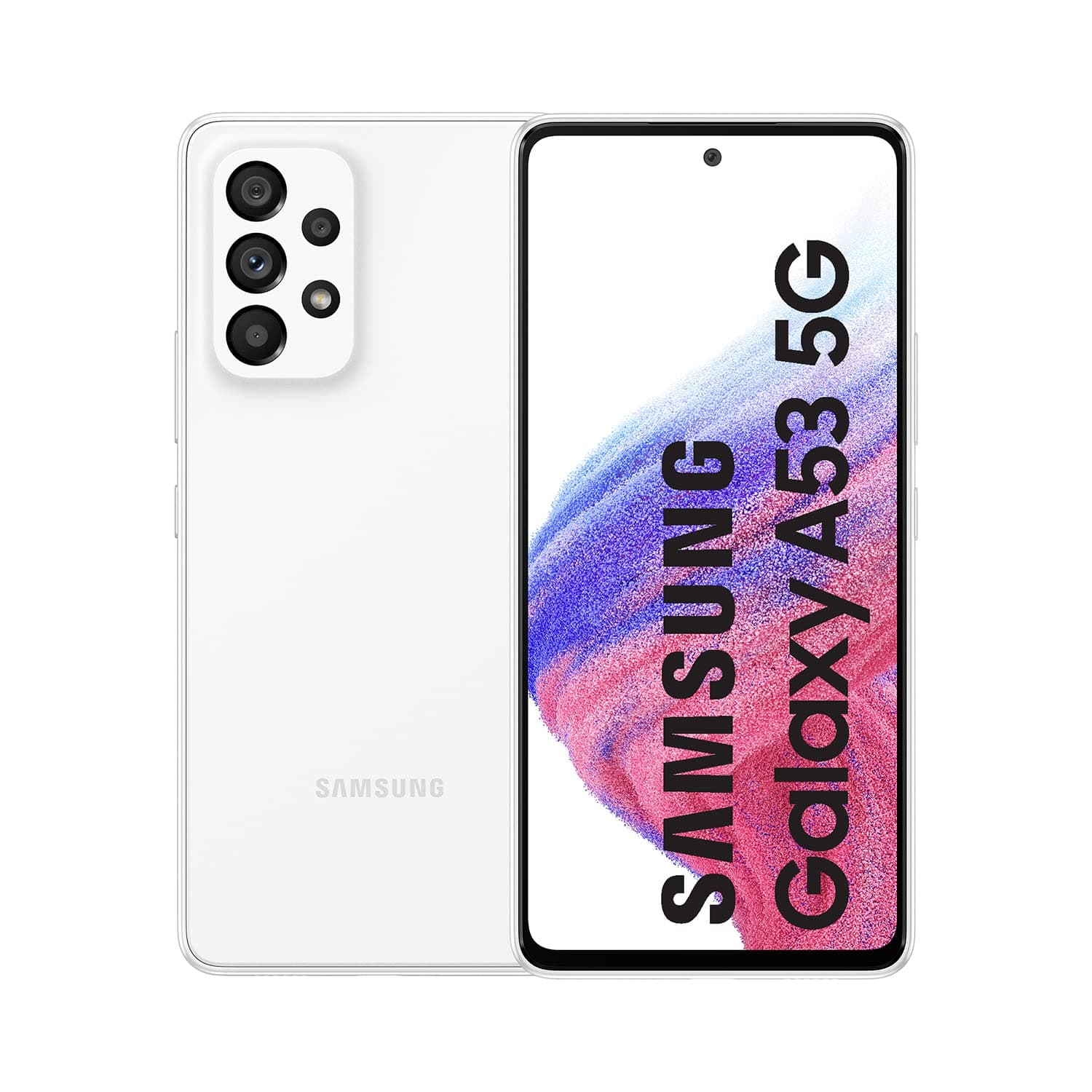 Samsung Galaxy A53 5G DUAL SIM 256GB ROM + 8GB RAM (GSM only | No CDMA) Factory Unlocked 5G Smartphone (Awesome White) - International Version