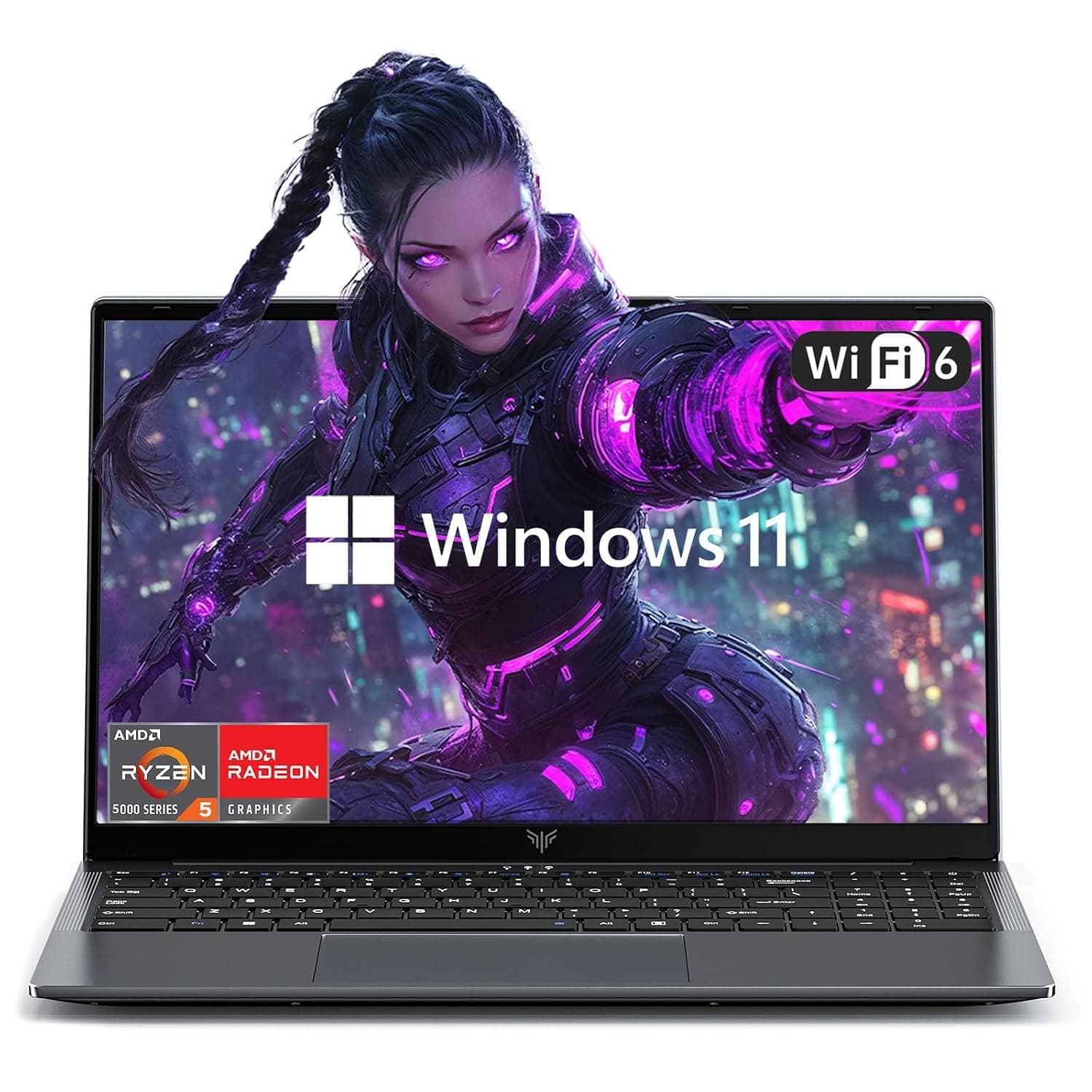 2026 Gaming Laptop with AMD Ryzen7 7730U Processor(Up to 4.5GHz,8C/16T),16GB DDR4 RAM 512GB SSD, AMD Radeon Graphics,WiFi 6,15.6 inch IPS Display,Webcam, Windows 11 Laptop Computer for Video Editing