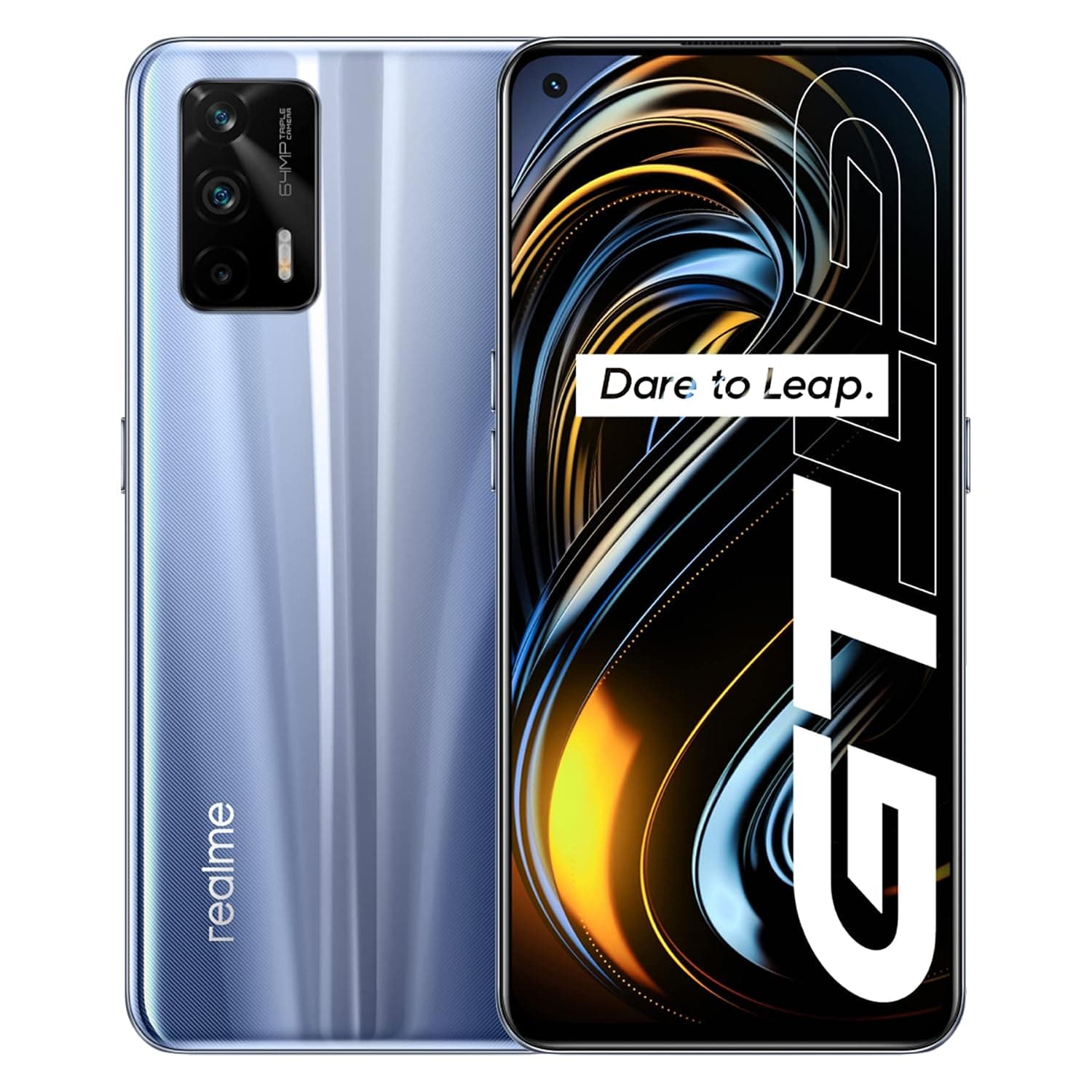 Realme GT Dual-SIM 128GB ROM + 8GB RAM (No CDMA | GSM Only) Factory Unlocked 5G Smartphone (Dashing Silver) - International Version