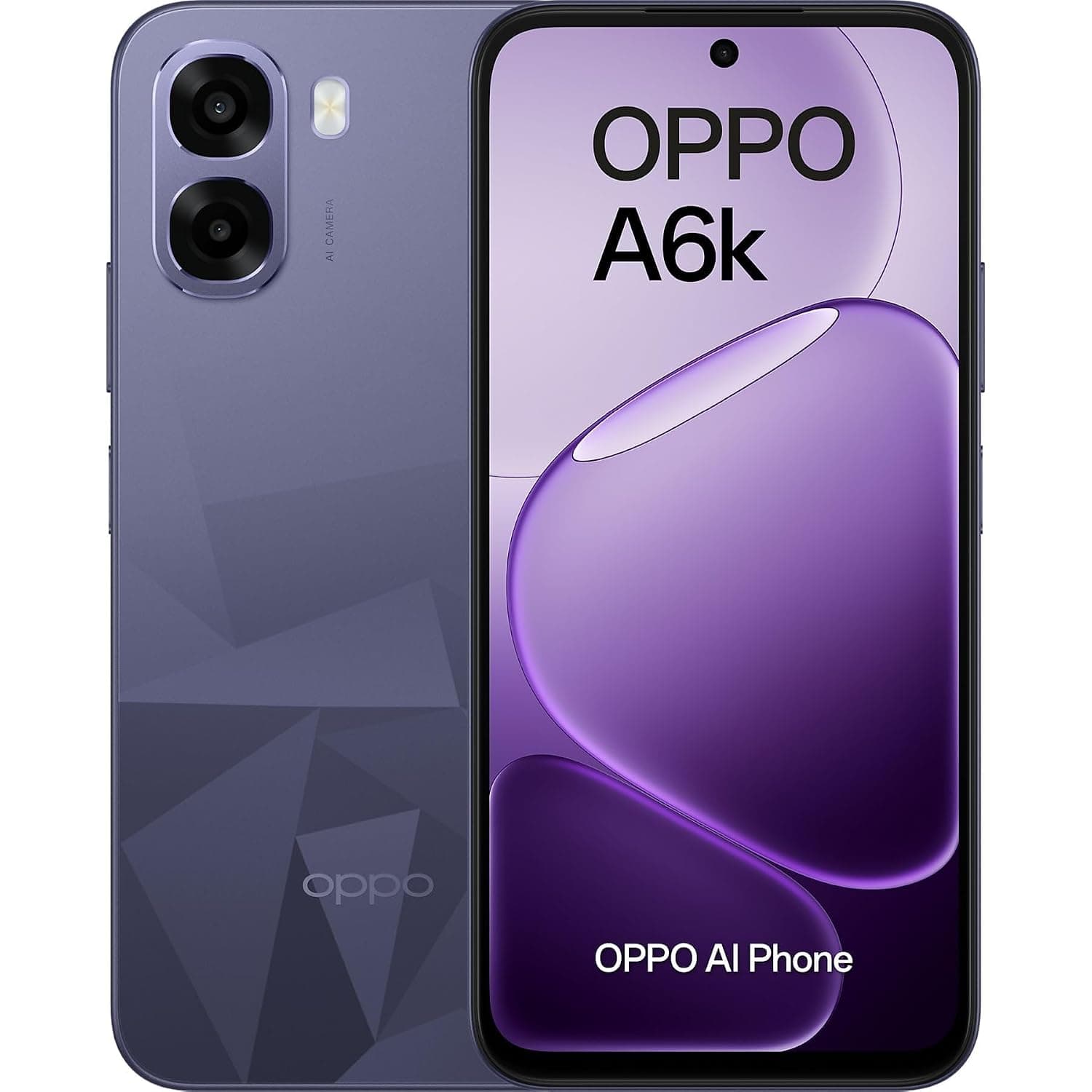 Oppo A6k Dual-SIM 256GB ROM + 4GB RAM (GSM Only | No CDMA) Factory Unlocked 4G/LTE Smartphone (Crystal Violet) - International Version