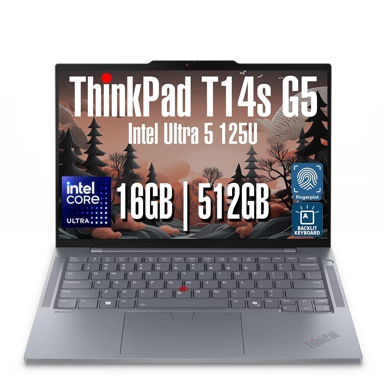 Lenovo ThinkPad T14s Gen 5 Business Laptop (14" FHD+, Intel Core Ultra 5 125U (>i7-1355U), 16GB LPDDR5XRAM, 512GB SSD), Backlit, Fingerprint, 5MP Webcam, Wi-Fi 6 Win 11 Pro, AI PC W/Maj Deskpad