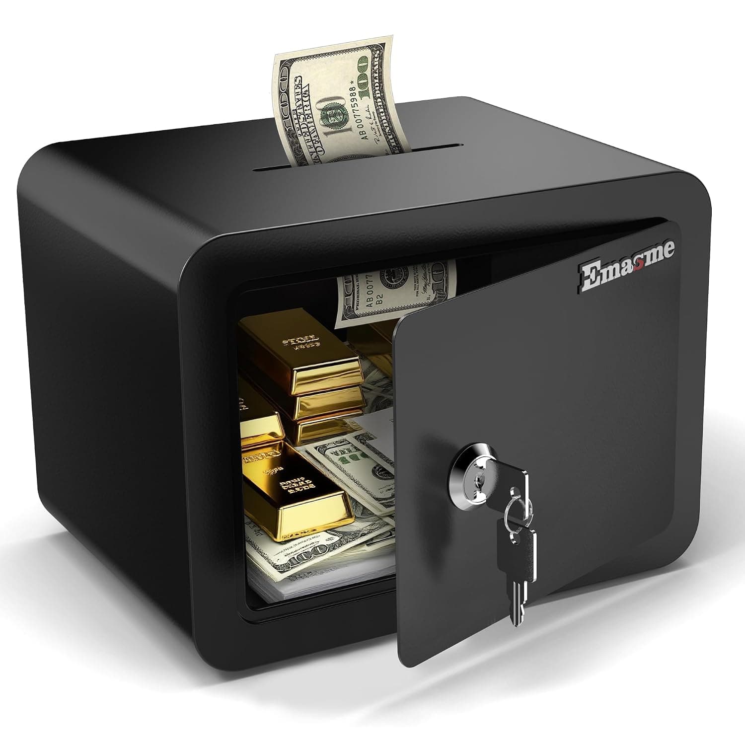 Deposit Drop small safe box for kids money coin, safe with slot money safe for cash, security box for Home Office Dorm, Drop-resistant & Durable,for Jewelry