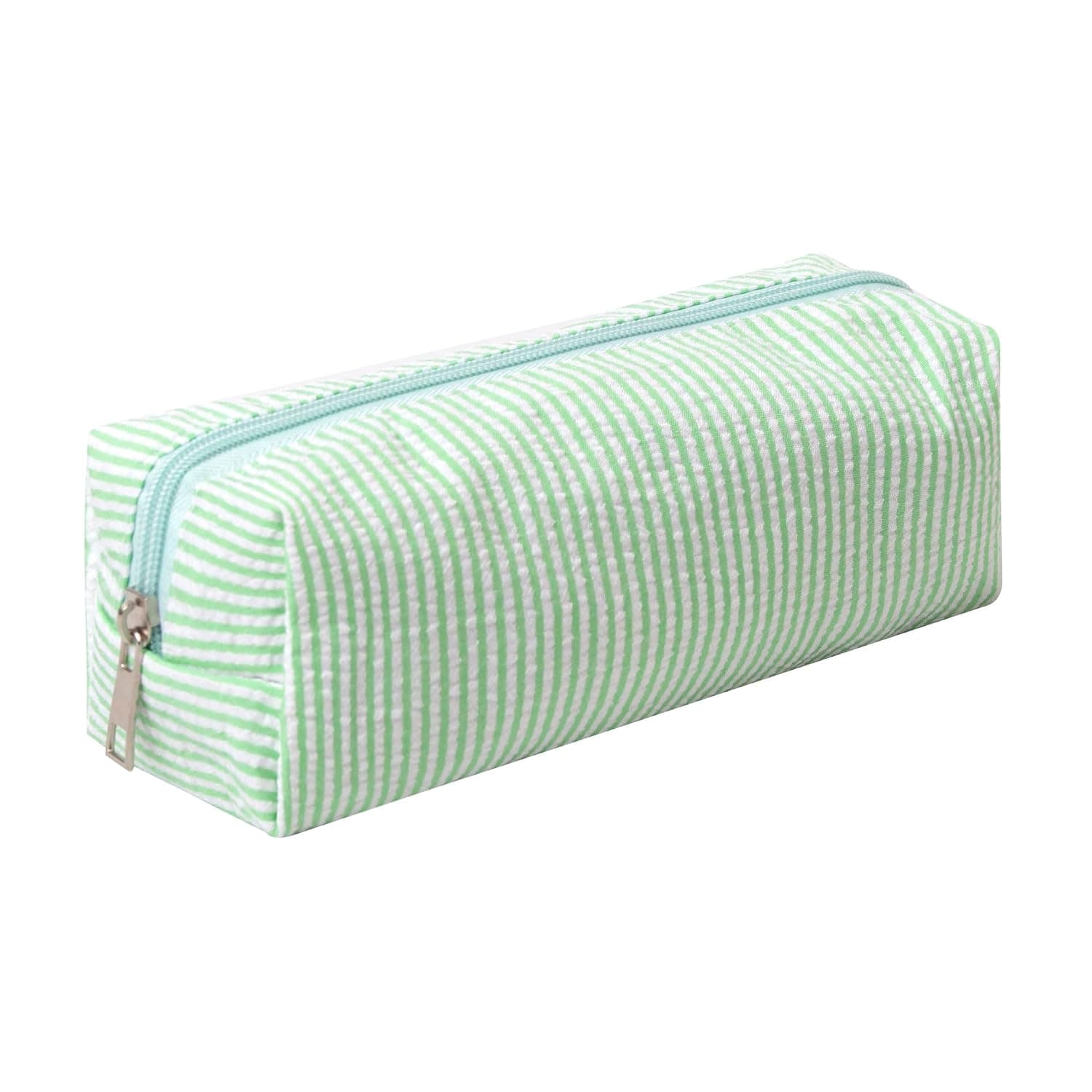 Cute Pencil Case Capacity Pencil Pouch Aesthetic Pen Bag Office Stationery Organizer Simple Sturdy Multifunctional Cosmetic Pouch (green)