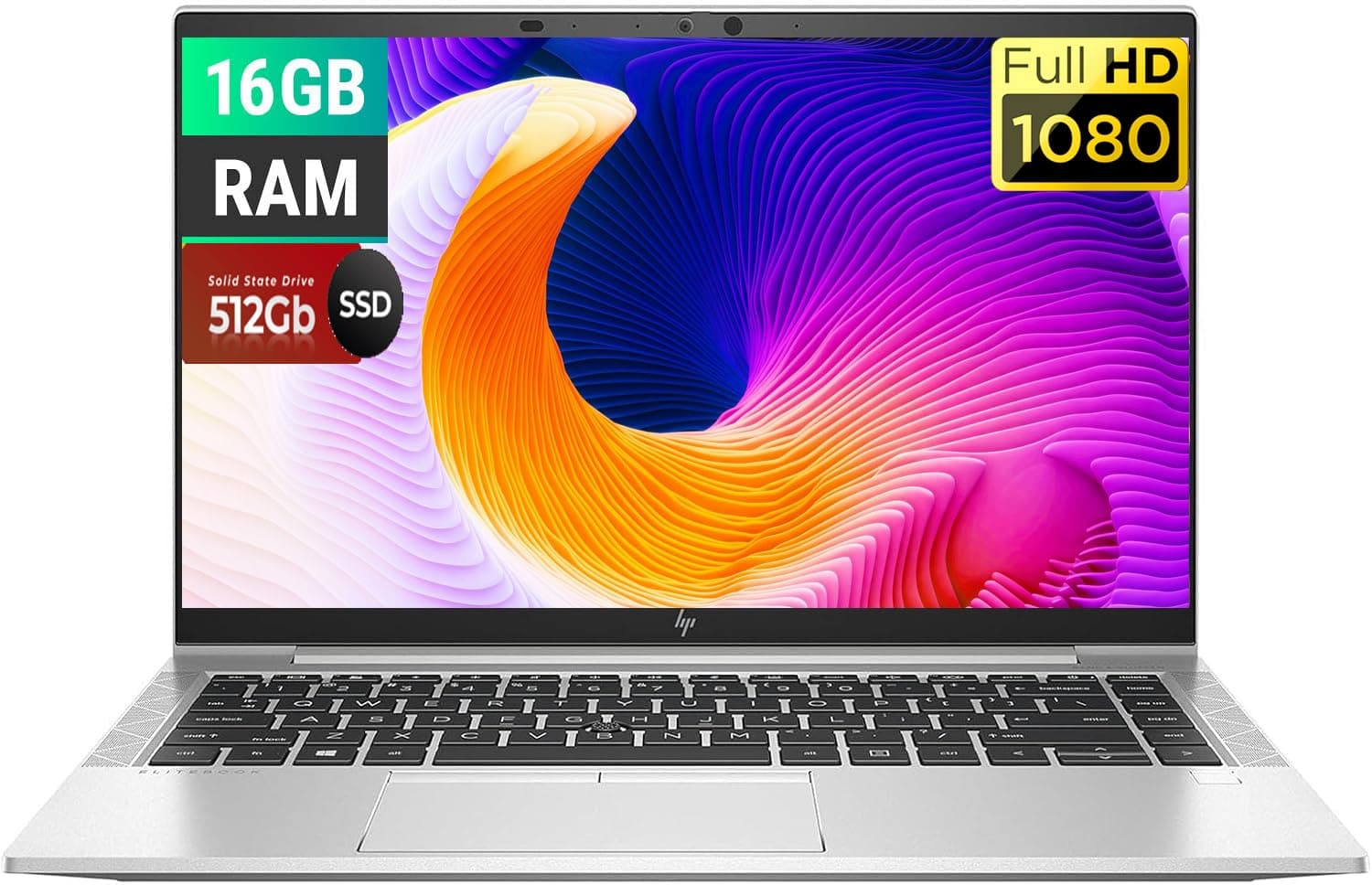 HP EliteBook 845 G8 Business Laptop, 14" FHD(1920 x 1080) Display, AMD Ryzen 5 Pro 5650U Processor 2.3-4.2GHz, 16GB RAM, 512GB SSD, Win 10 Pro, Silver(Renewed) (Renewed)