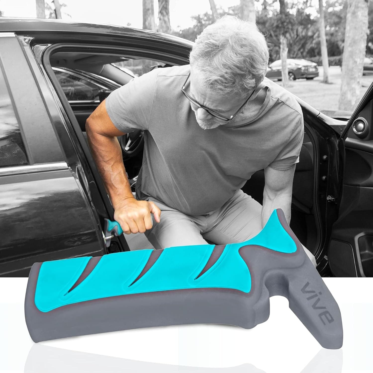 Vive Car Handle Assist for Elderly - Scratch Proof Latch - Auto Grab Bar